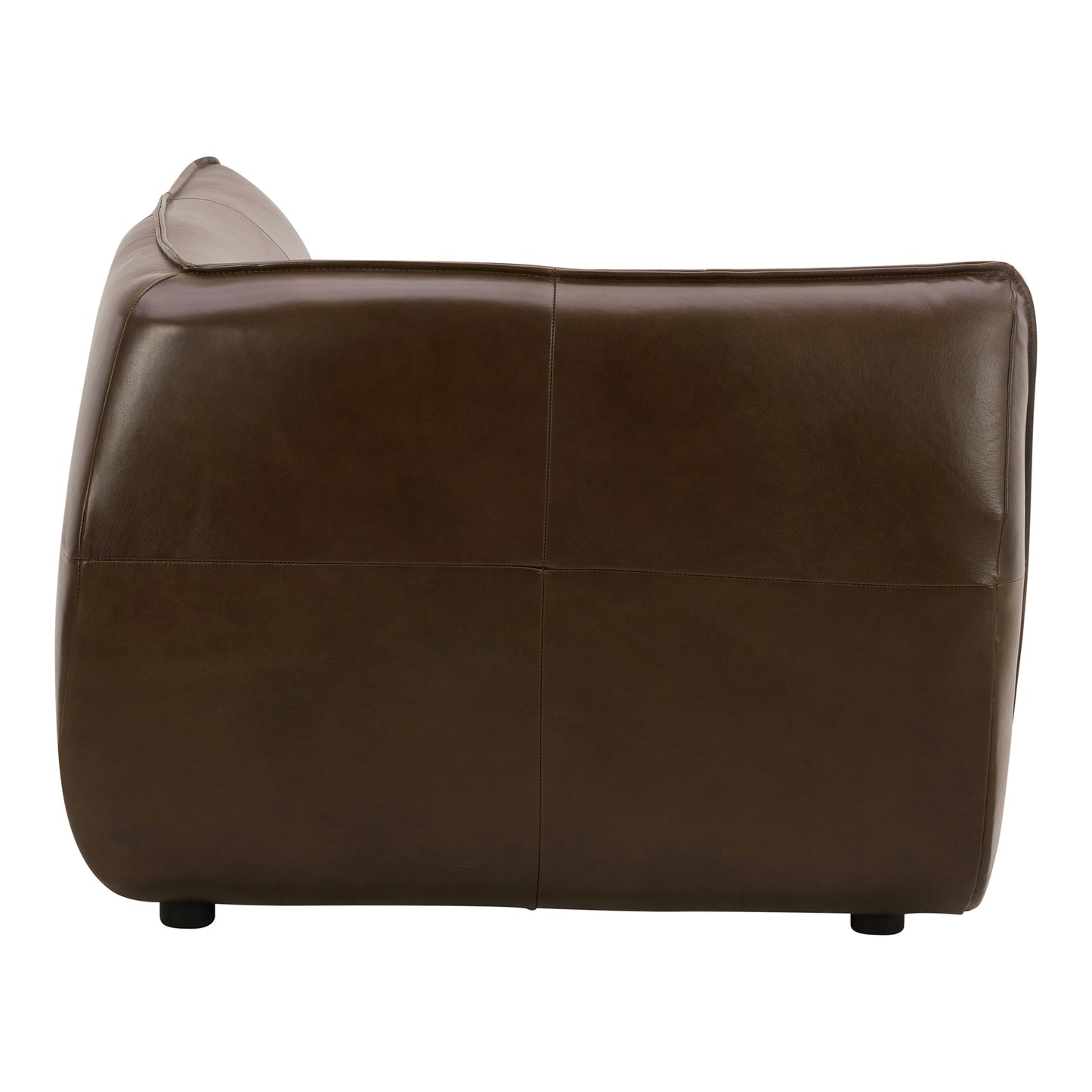 Moes Home Corner Chairs Zeppelin Brown Contemporary Furniture