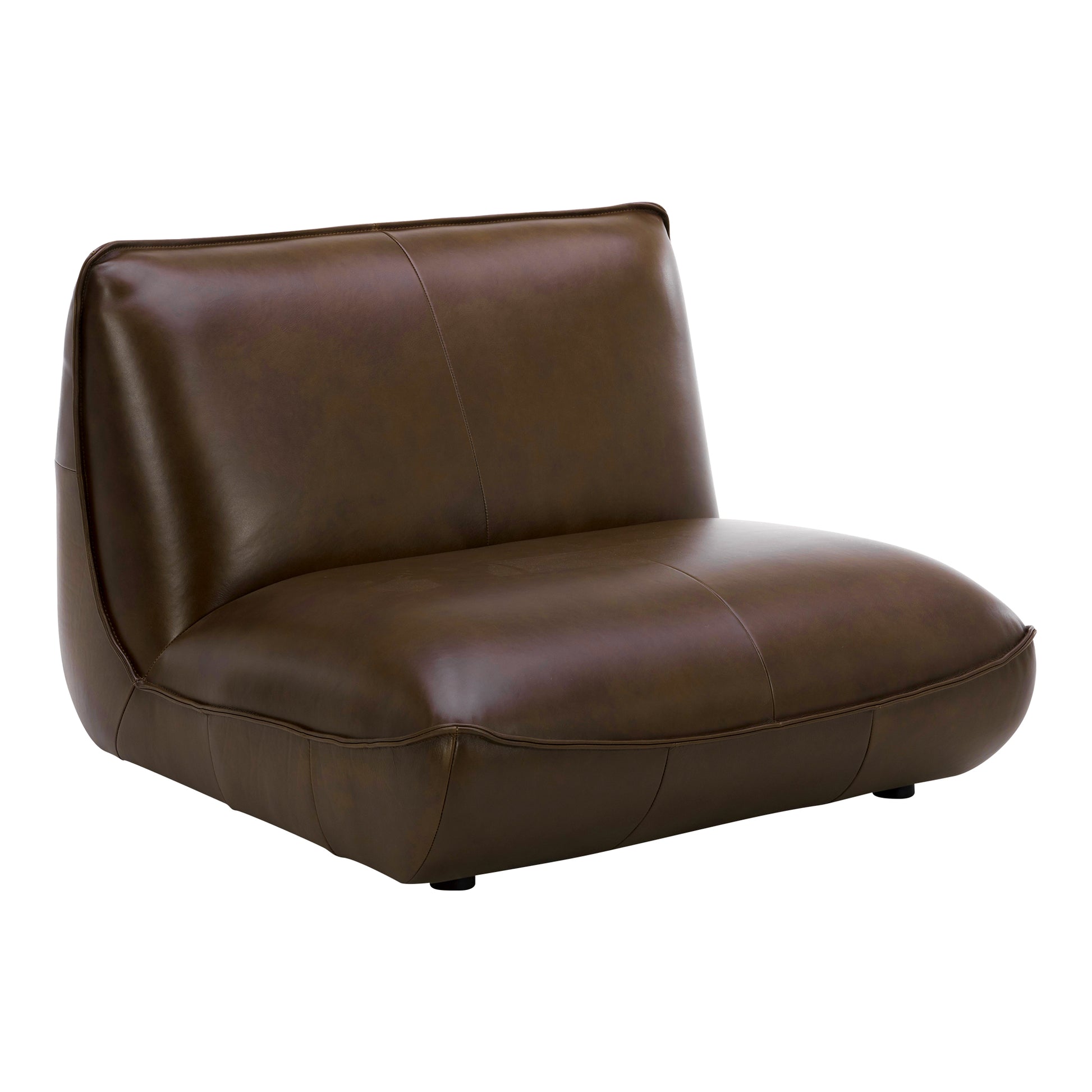 Moes Home Slipper Chairs Zeppelin Brown Contemporary Furniture