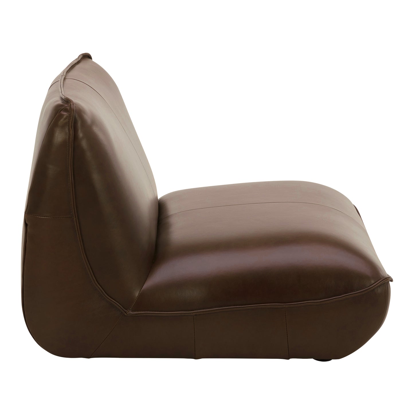 Moes Home Slipper Chairs Zeppelin Brown Contemporary Furniture