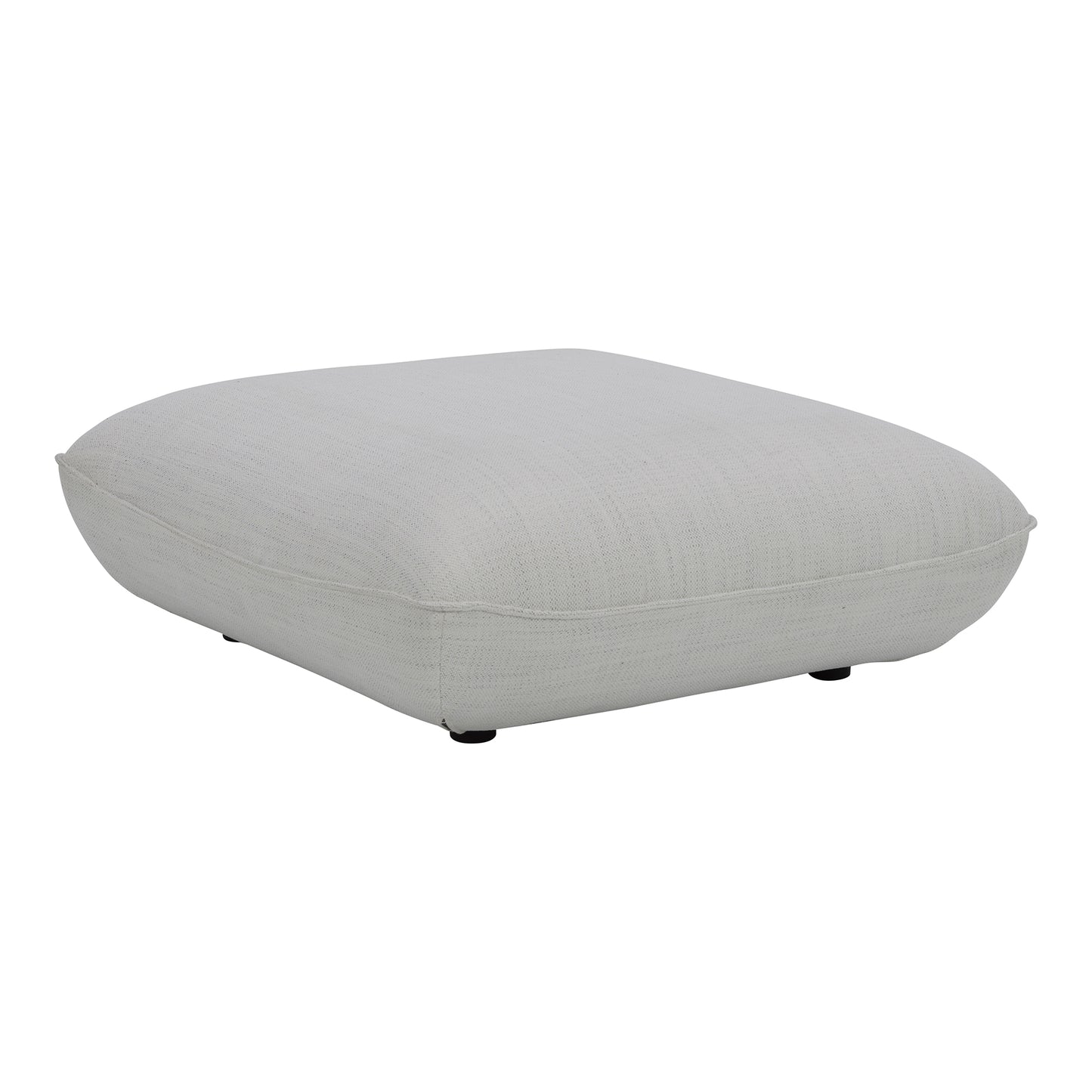 Moes Home Ottomans Zeppelin White Contemporary Furniture