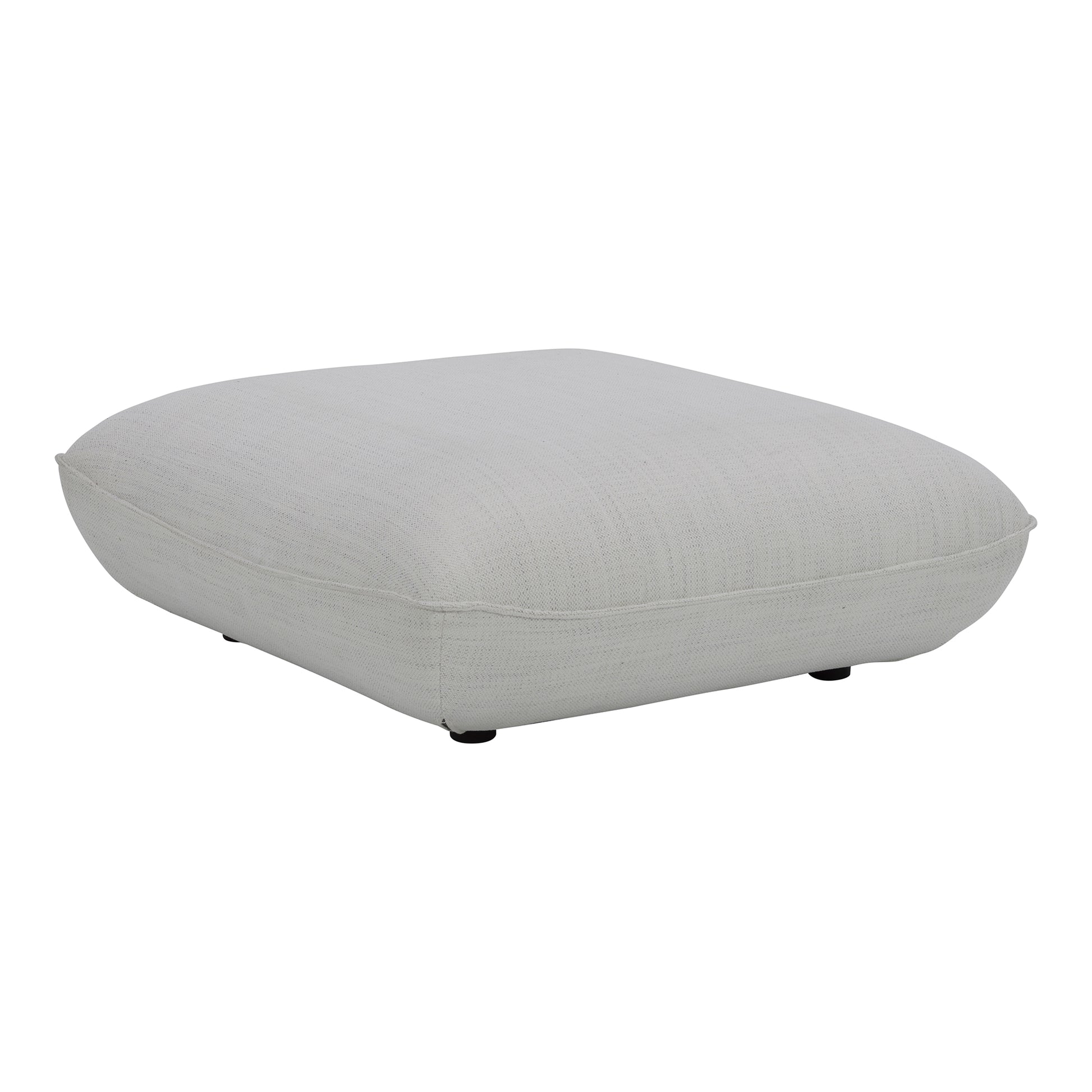 Moes Home Ottomans Zeppelin White Contemporary Furniture