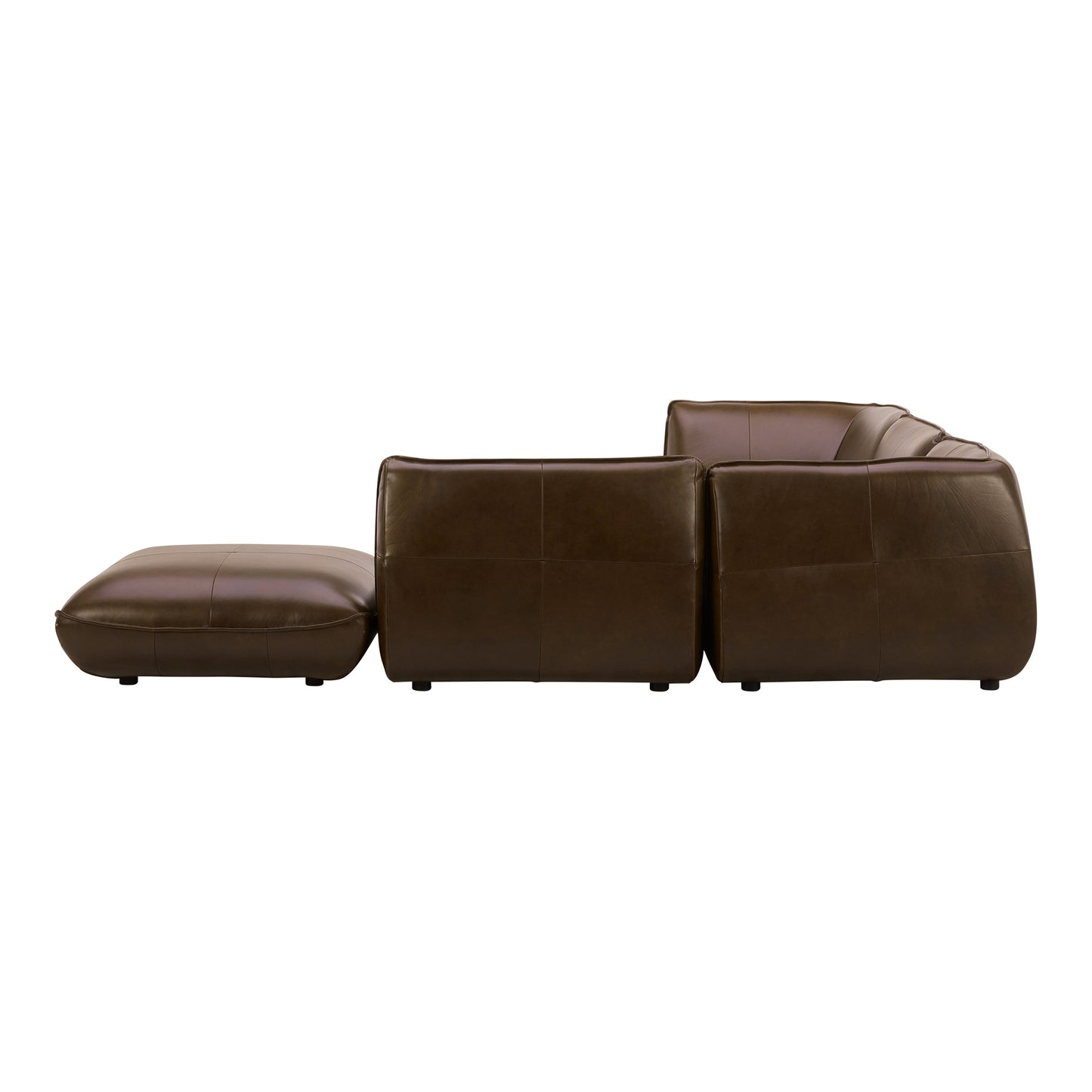 Moes Home Modular Sectionals Zeppelin Brown Contemporary Furniture