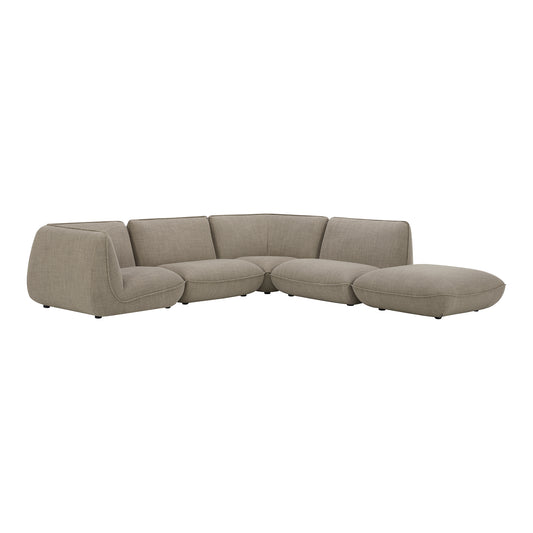 Moes Home Modular Sectionals Zeppelin Grey Contemporary Furniture