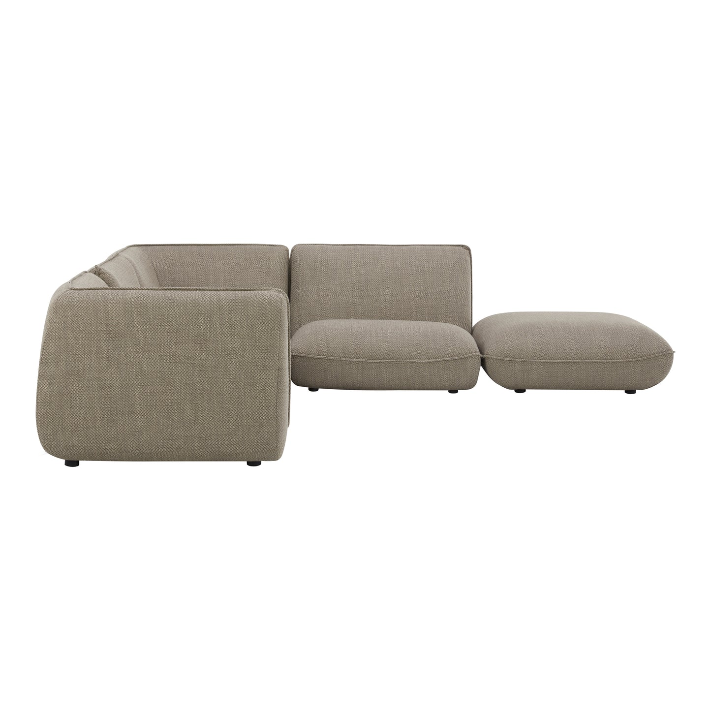 Moes Home Modular Sectionals Zeppelin Grey Contemporary Furniture