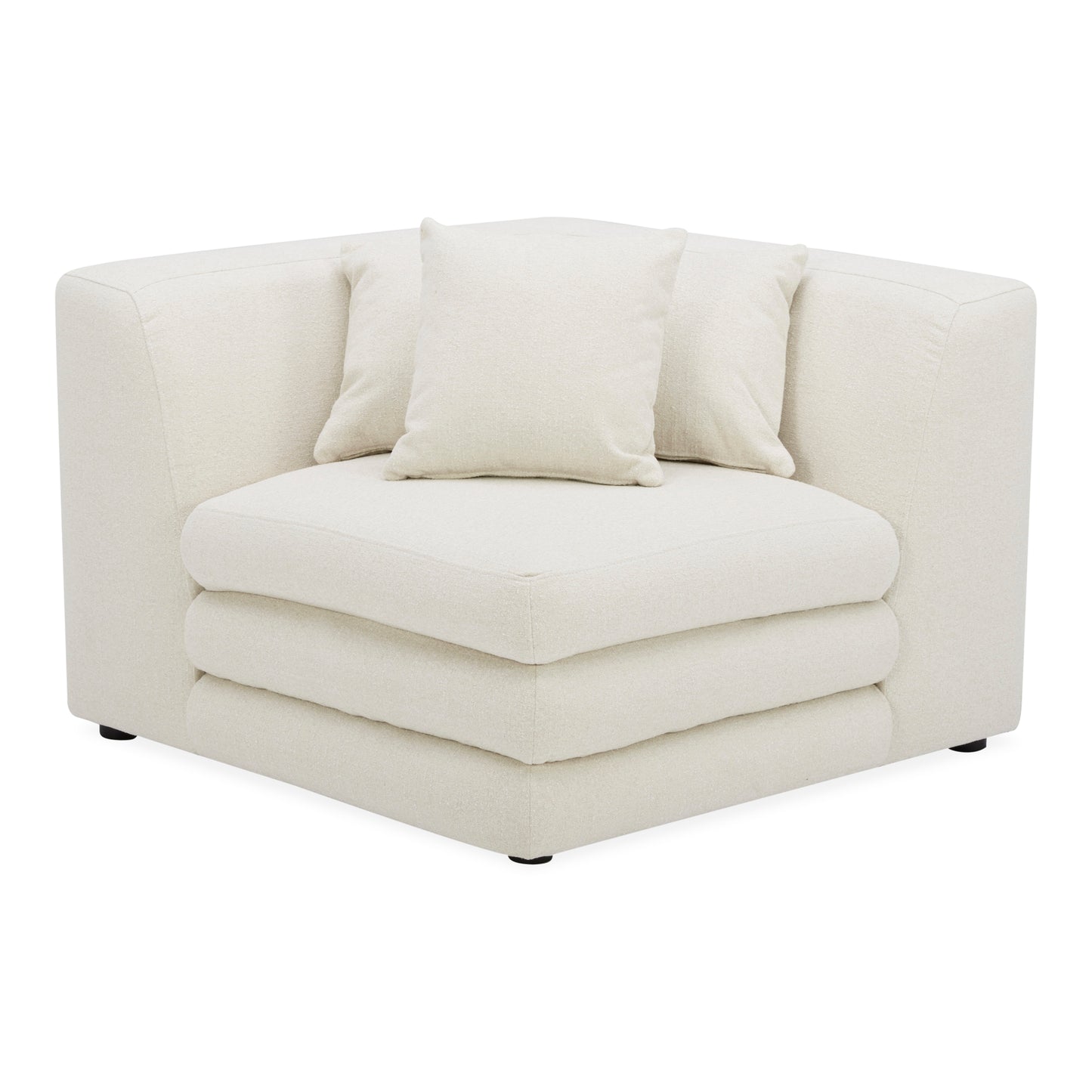 Moes Home Corner Chairs Lowtide White Contemporary Furniture