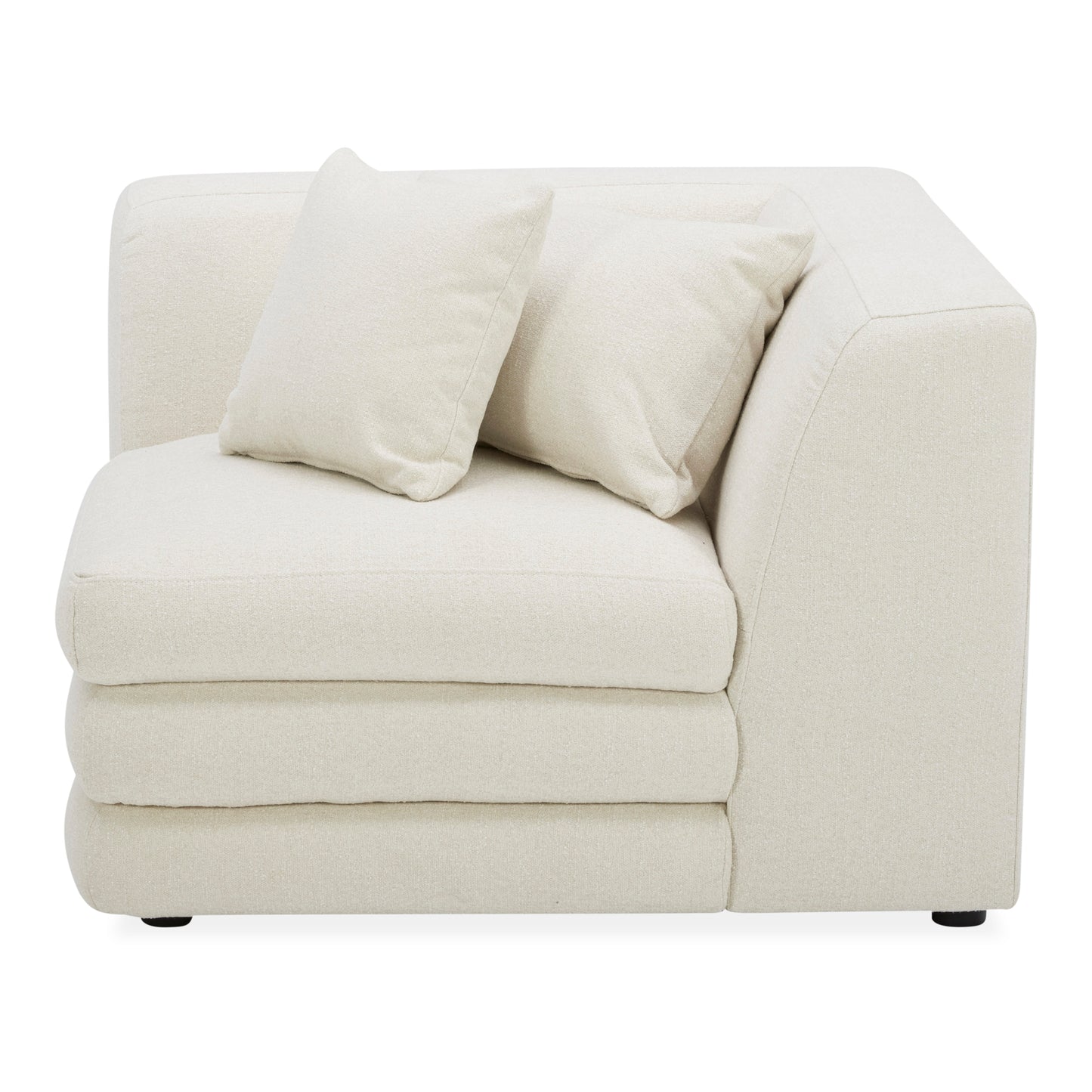 Moes Home Corner Chairs Lowtide White Contemporary Furniture