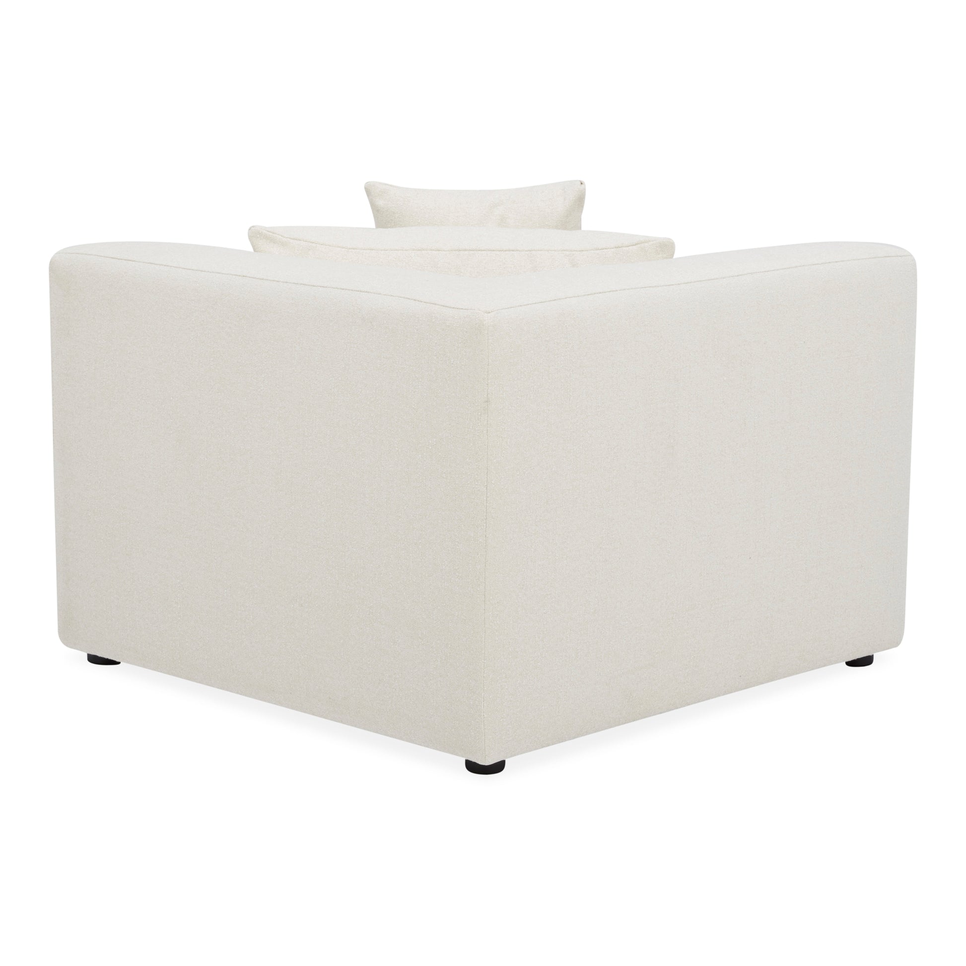 Moes Home Corner Chairs Lowtide White Contemporary Furniture