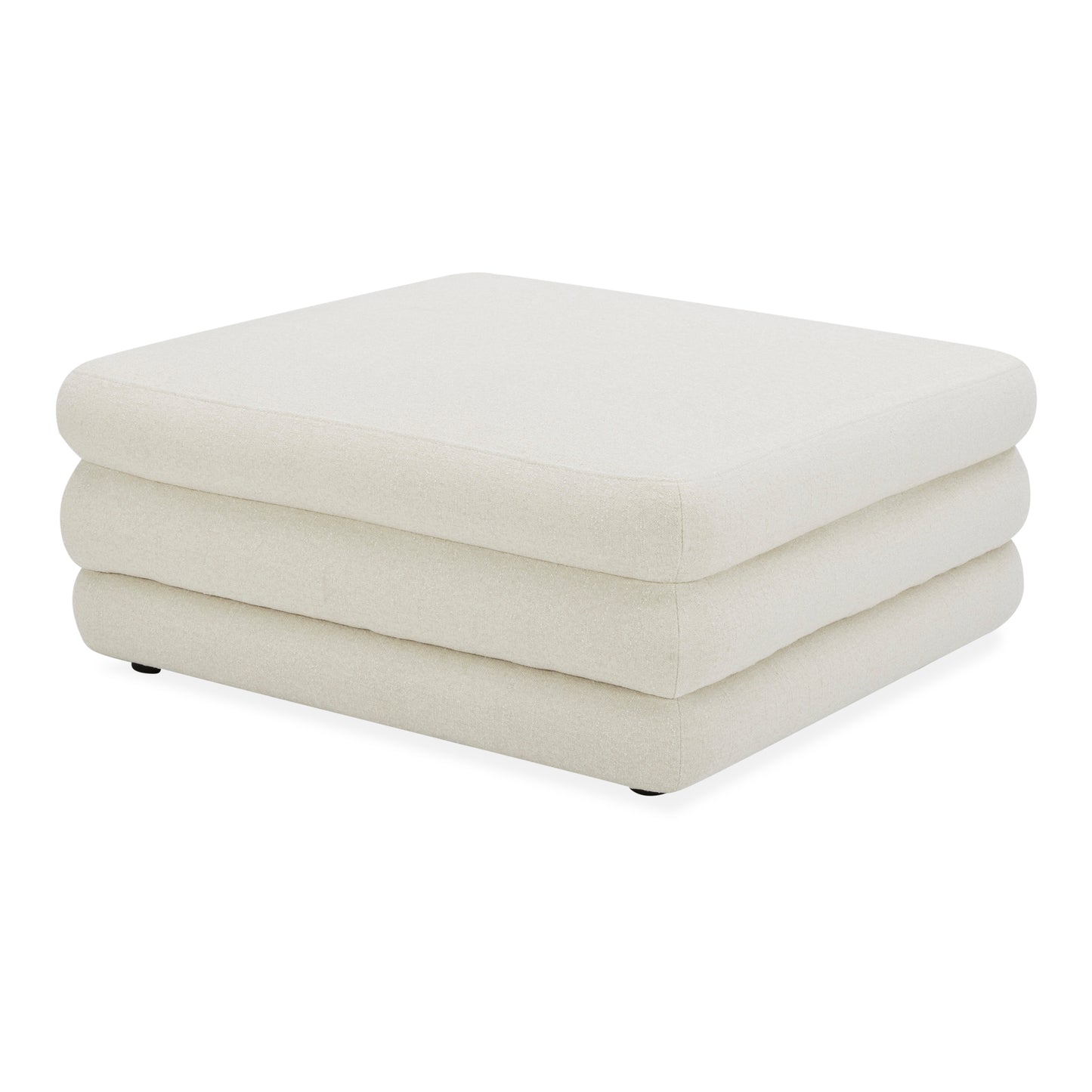 Moes Home Ottomans Lowtide White Contemporary Furniture