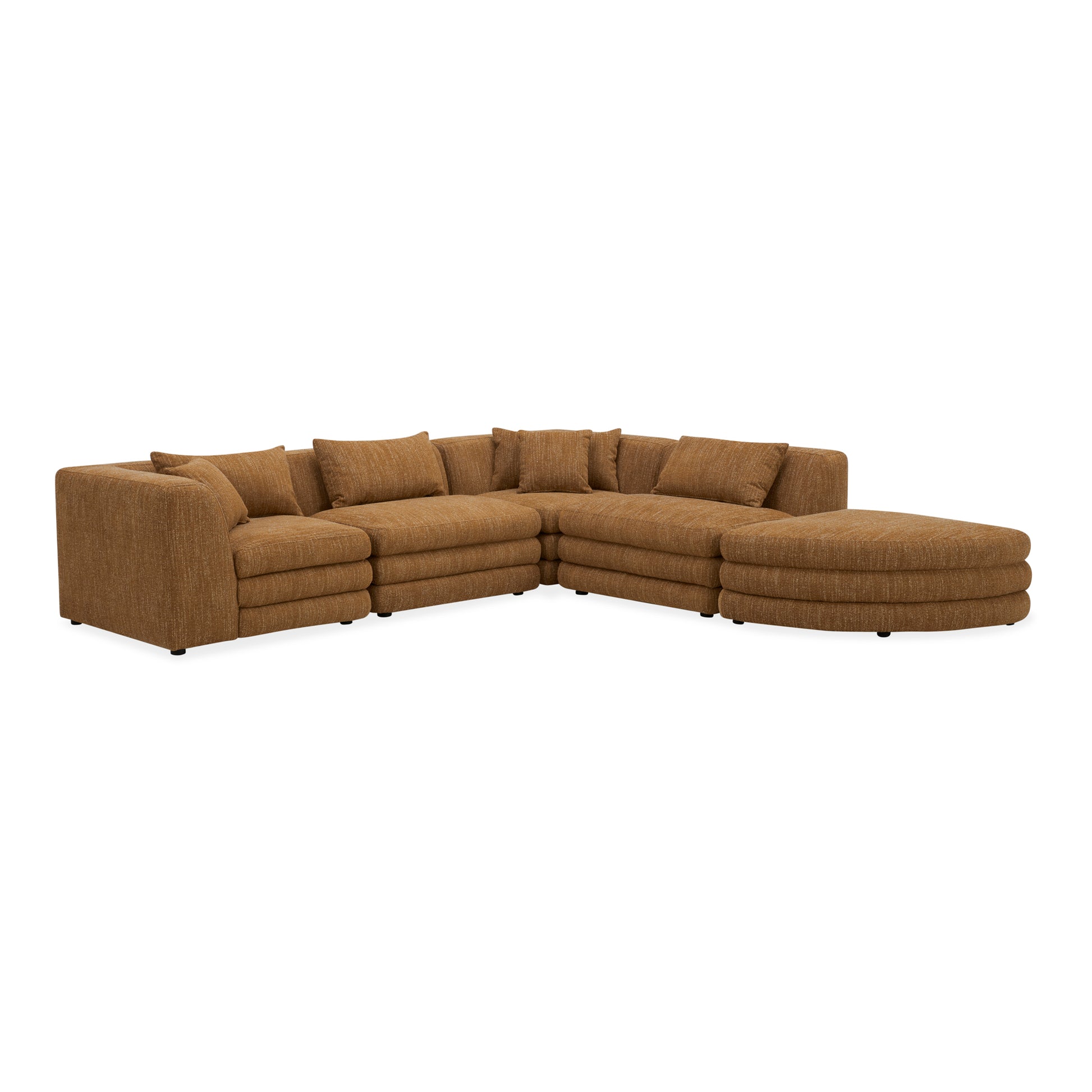 Moes Home Sectionals LOWTIDE Yellow Contemporary Furniture