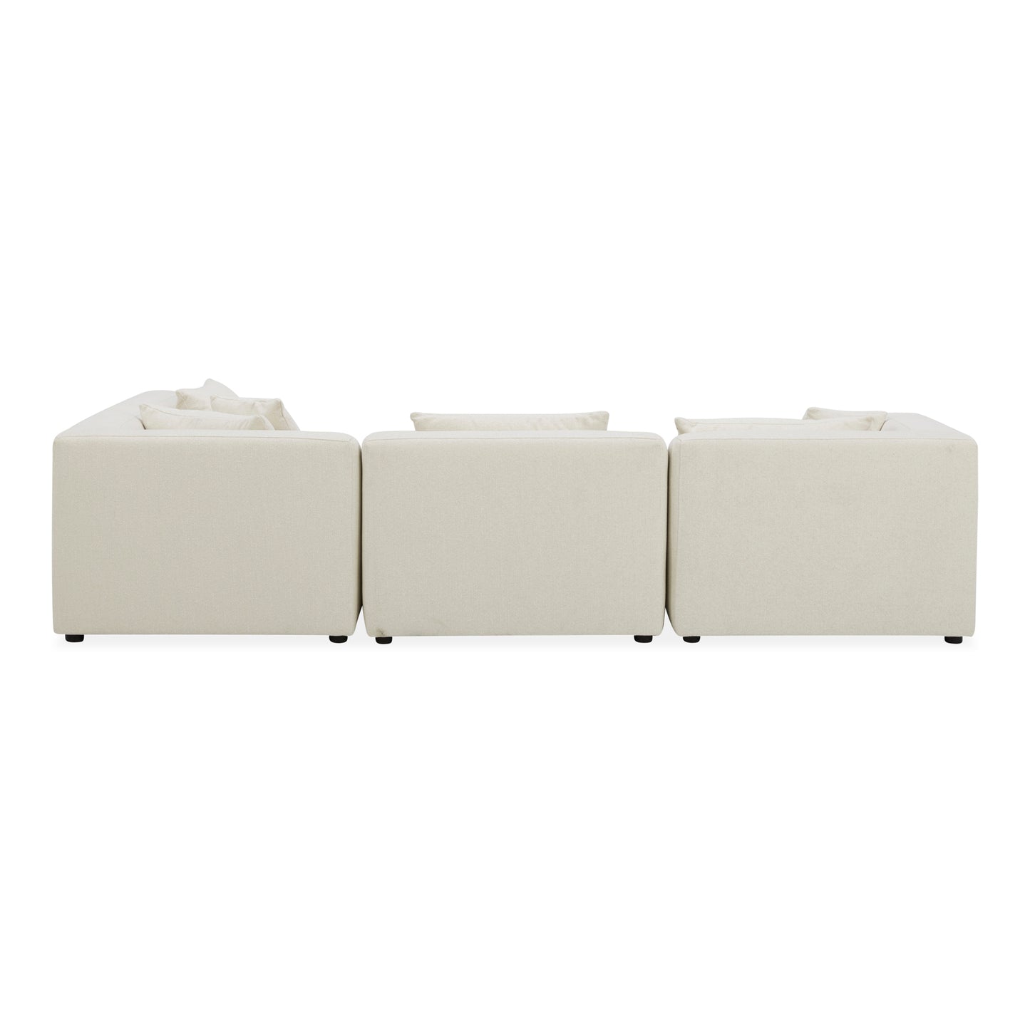 Moes Home Sectionals LOWTIDE White Contemporary Furniture