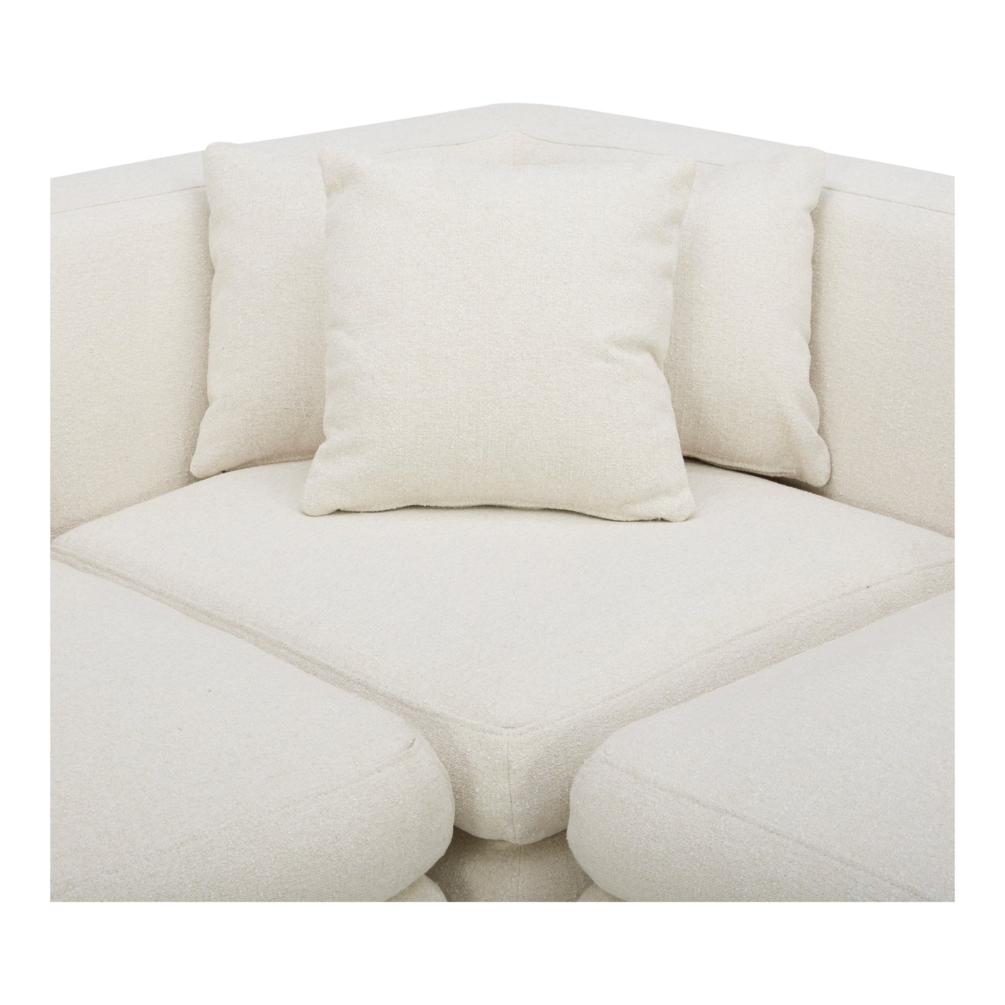 Moes Home Sectionals LOWTIDE White Contemporary Furniture