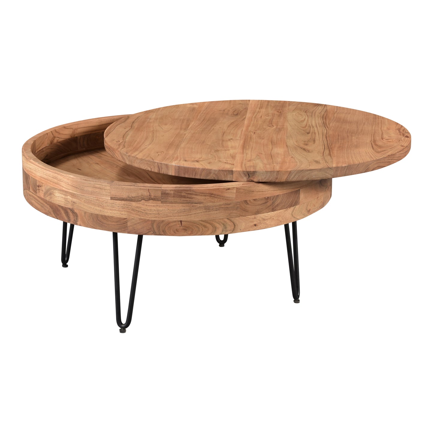 Moes Home Coffee Tables Privado Natural Mid-Century Modern Furniture