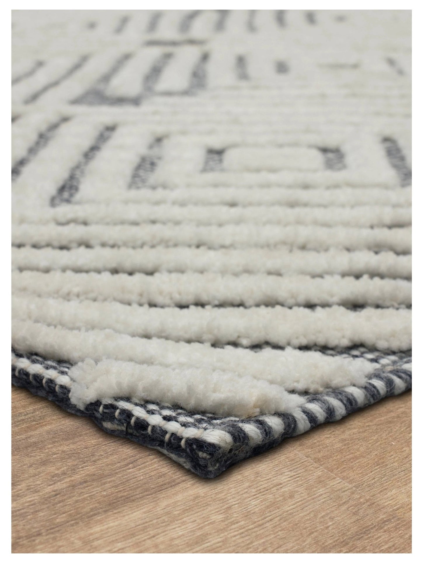 Drew & Jonathan Sirocco By Drew & Jonathan Home R1102 Black White Transitional Woven Rug - Rugs - Drew & Jonathan - Atlanta Designer Rugs