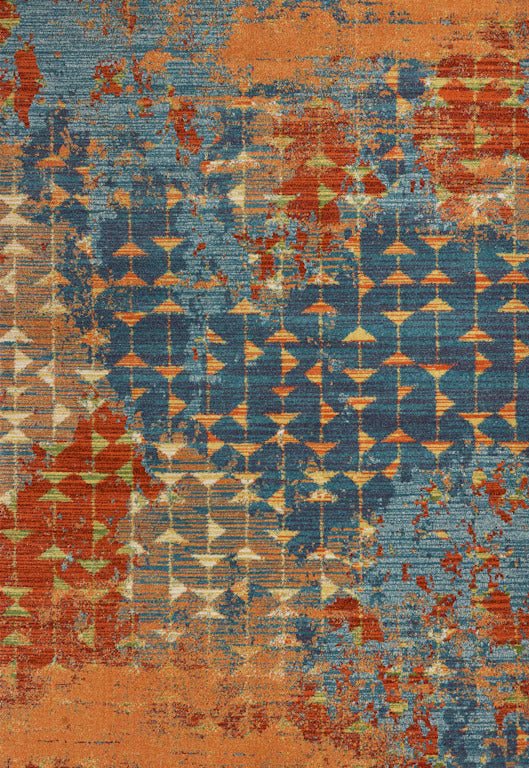 KAS Illusions 6208 Blue Coral Transitional Machine - Woven Rug - Rugs - KAS - Atlanta Designer Rugs