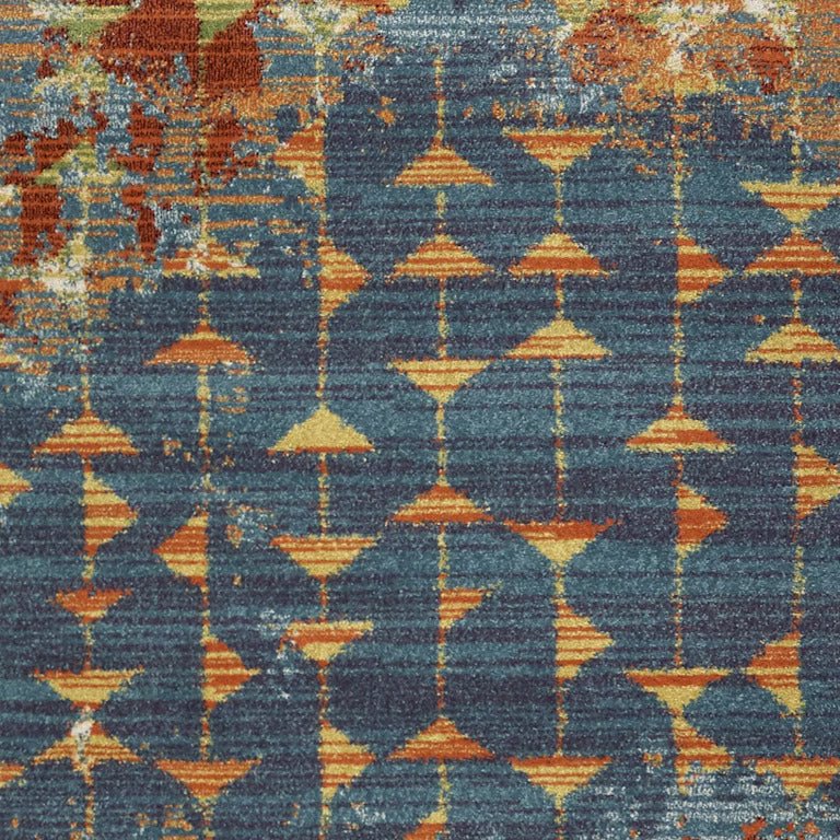 KAS Illusions 6208 Blue Coral Transitional Machine - Woven Rug - Rugs - KAS - Atlanta Designer Rugs