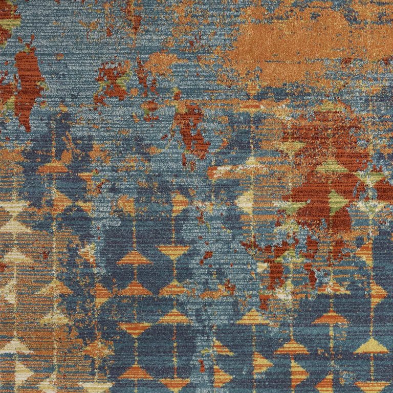 KAS Illusions 6208 Blue Coral Transitional Machine - Woven Rug - Rugs - KAS - Atlanta Designer Rugs