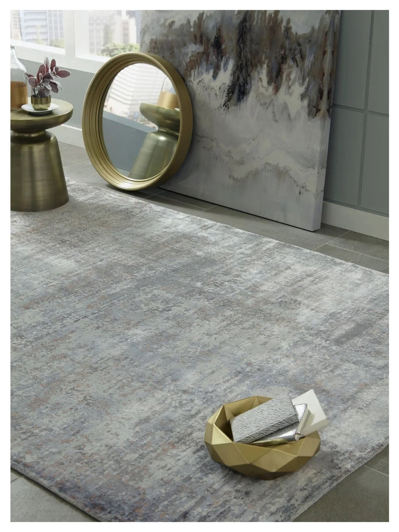 KAS Indulge 0801 Slate Transitional Loom Rug - Rugs - KAS - Atlanta Designer Rugs