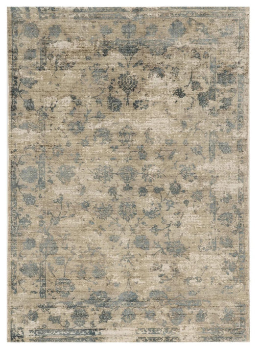 KAS Indulge 0805 Sand Blue Transitional Loom Rug - Rugs - KAS - Atlanta Designer Rugs