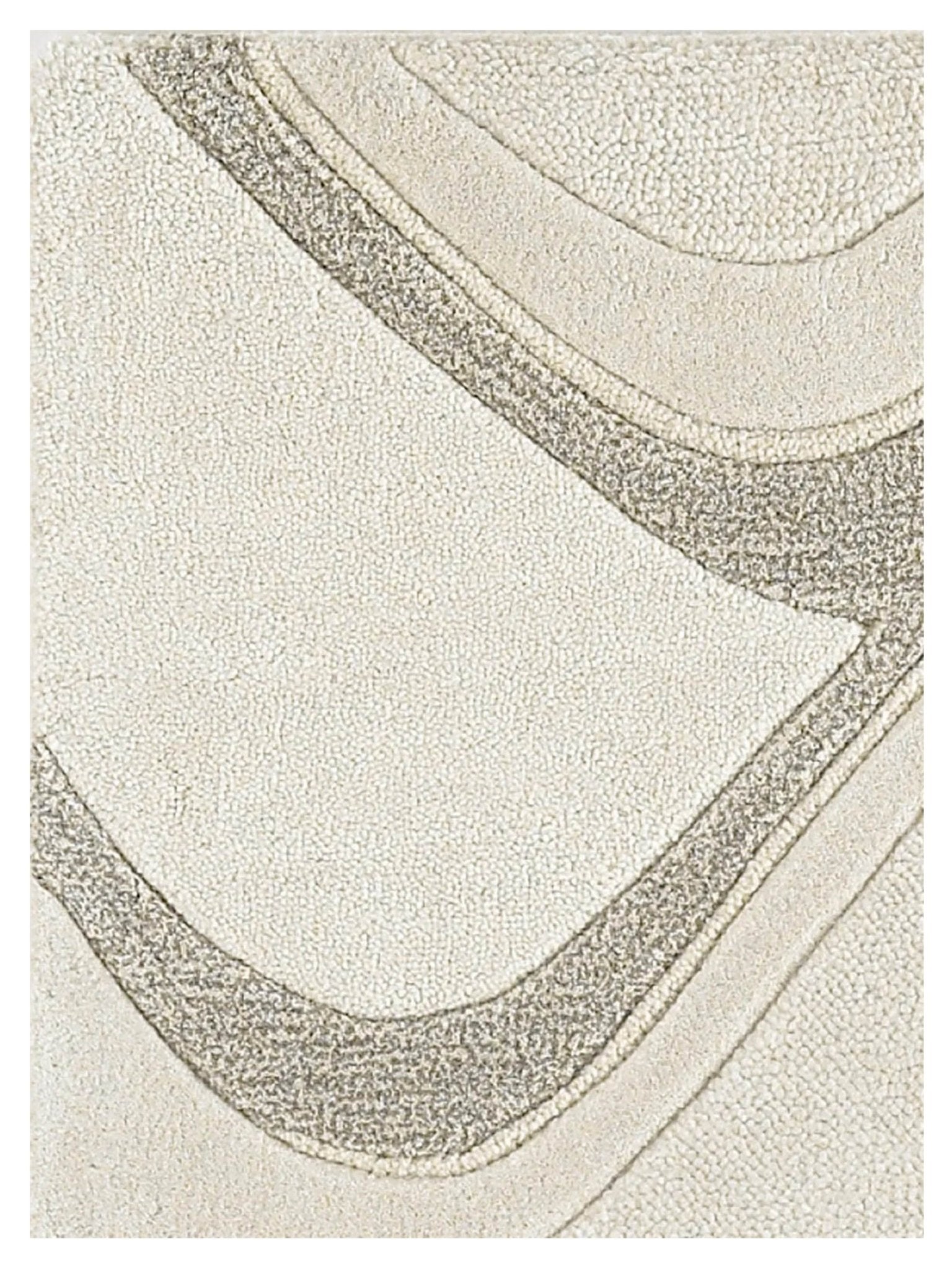 KAS Eternity 1085 Ivory Contemporary Tufted Rug - Rugs - KAS - Atlanta Designer Rugs