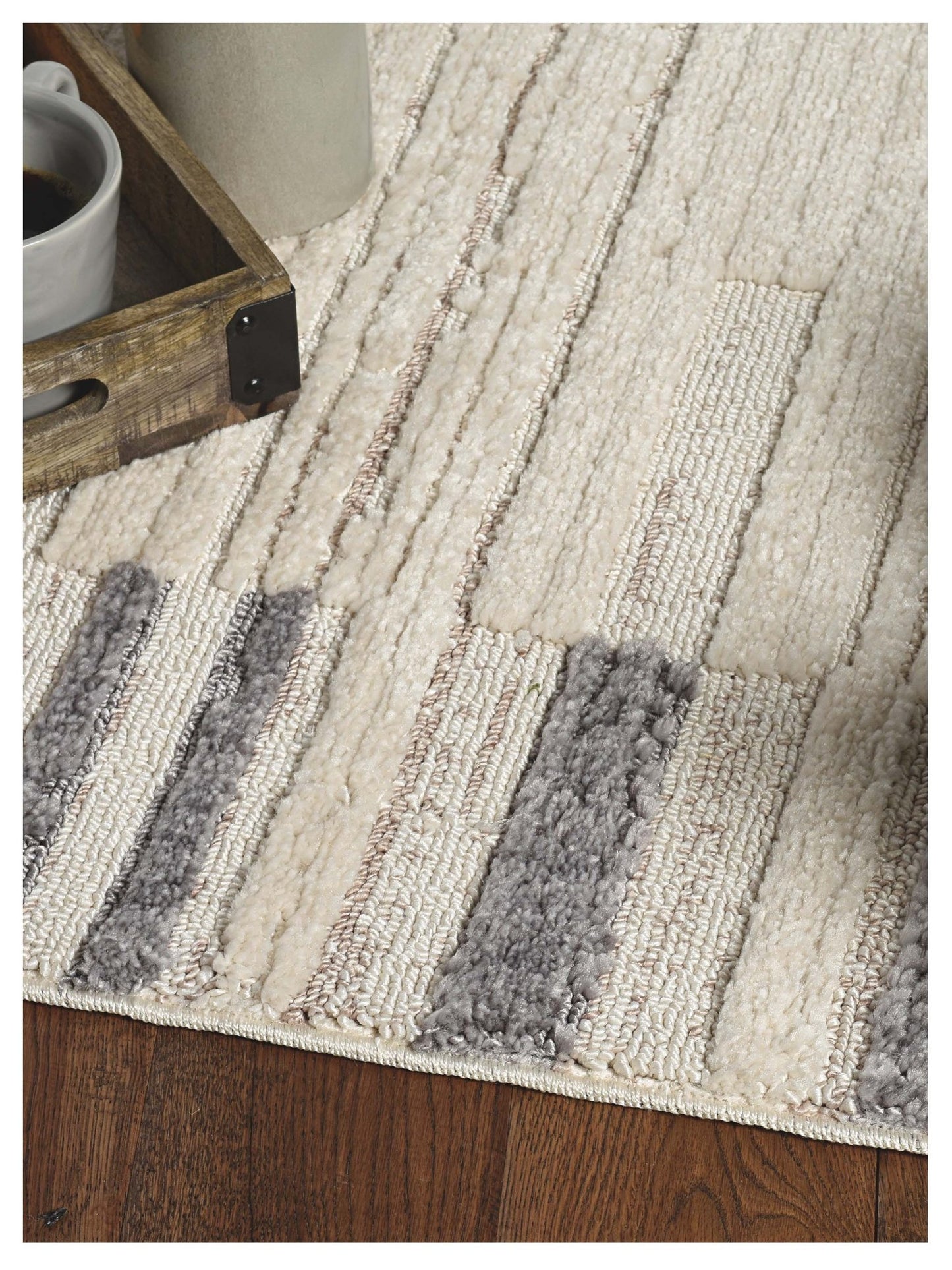 KAS Willow 1106 Ivory Grey Transitional Machinemade Rug - Rugs - KAS - Atlanta Designer Rugs