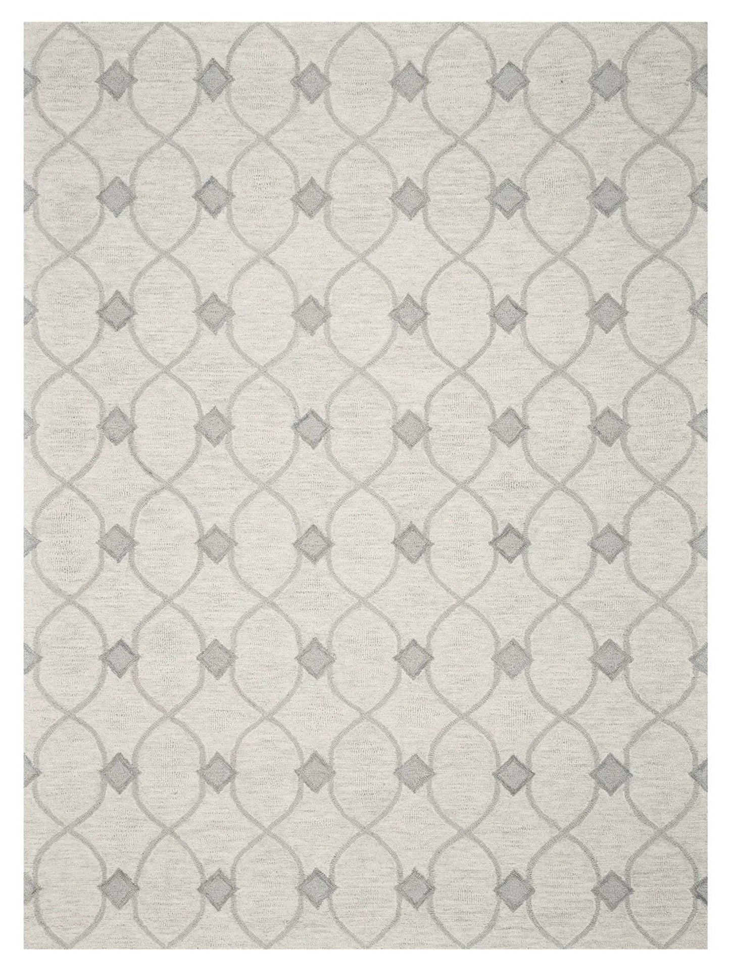 KAS Gramercy 1636 Ivory Transitional Tufted Rug - Rugs - KAS - Atlanta Designer Rugs