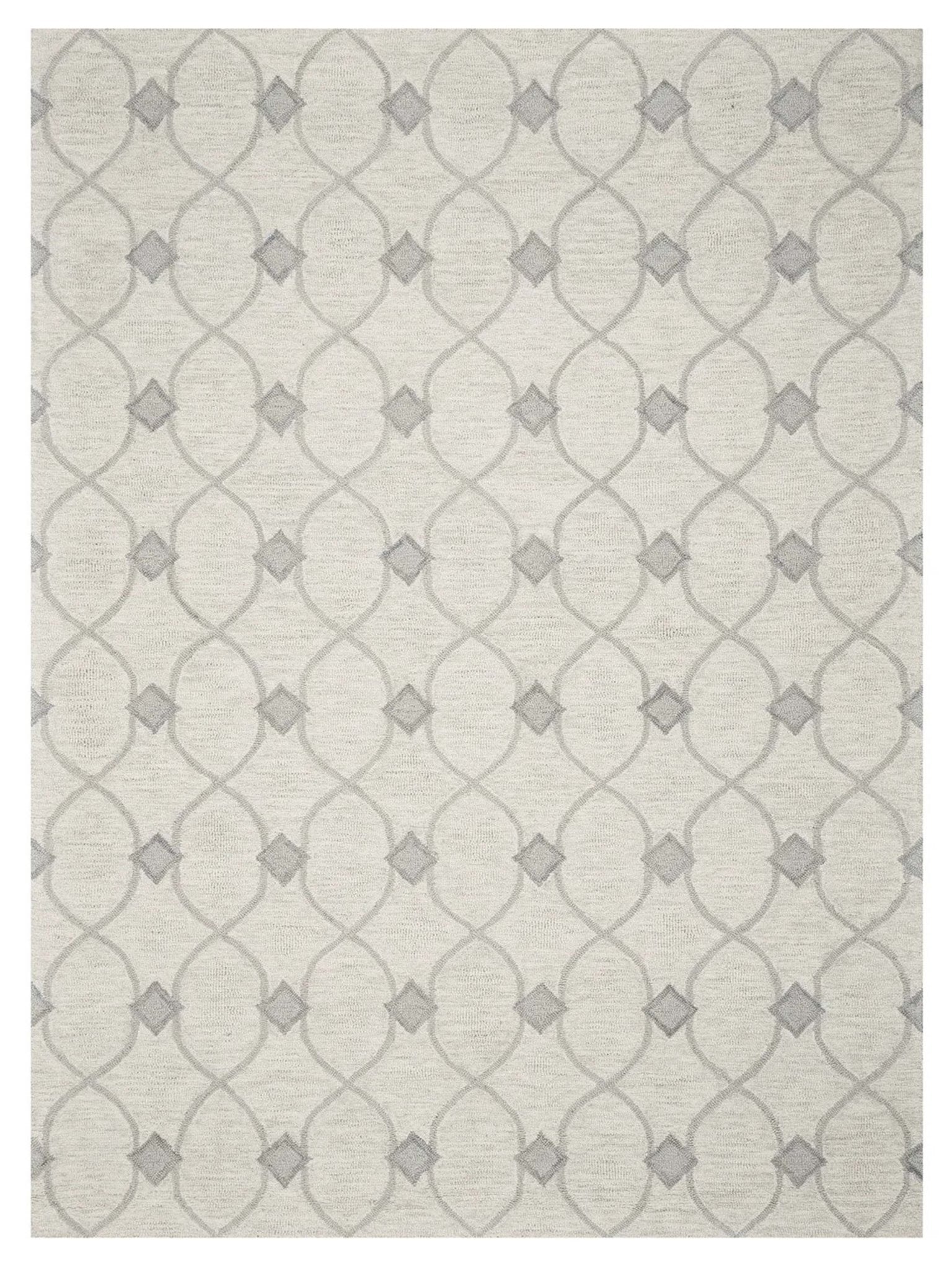 KAS Gramercy 1636 Ivory Transitional Tufted Rug - Rugs - KAS - Atlanta Designer Rugs