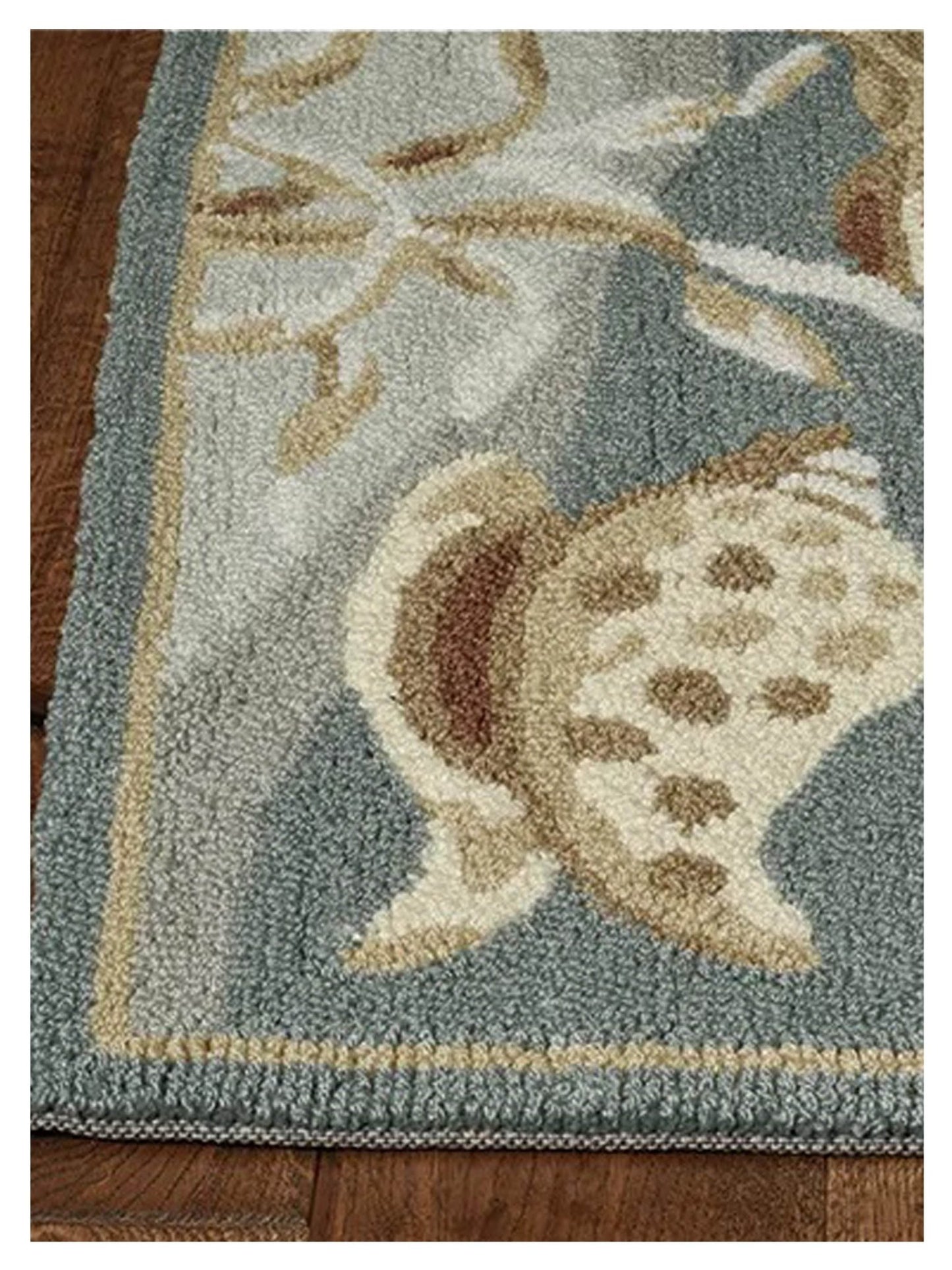 KAS Sonesta 2003 Seafoam Coastal Tufted Rug - Rugs - KAS - Atlanta Designer Rugs