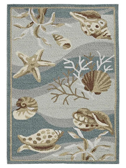 KAS Sonesta 2003 Seafoam Coastal Tufted Rug - Rugs - KAS - Atlanta Designer Rugs