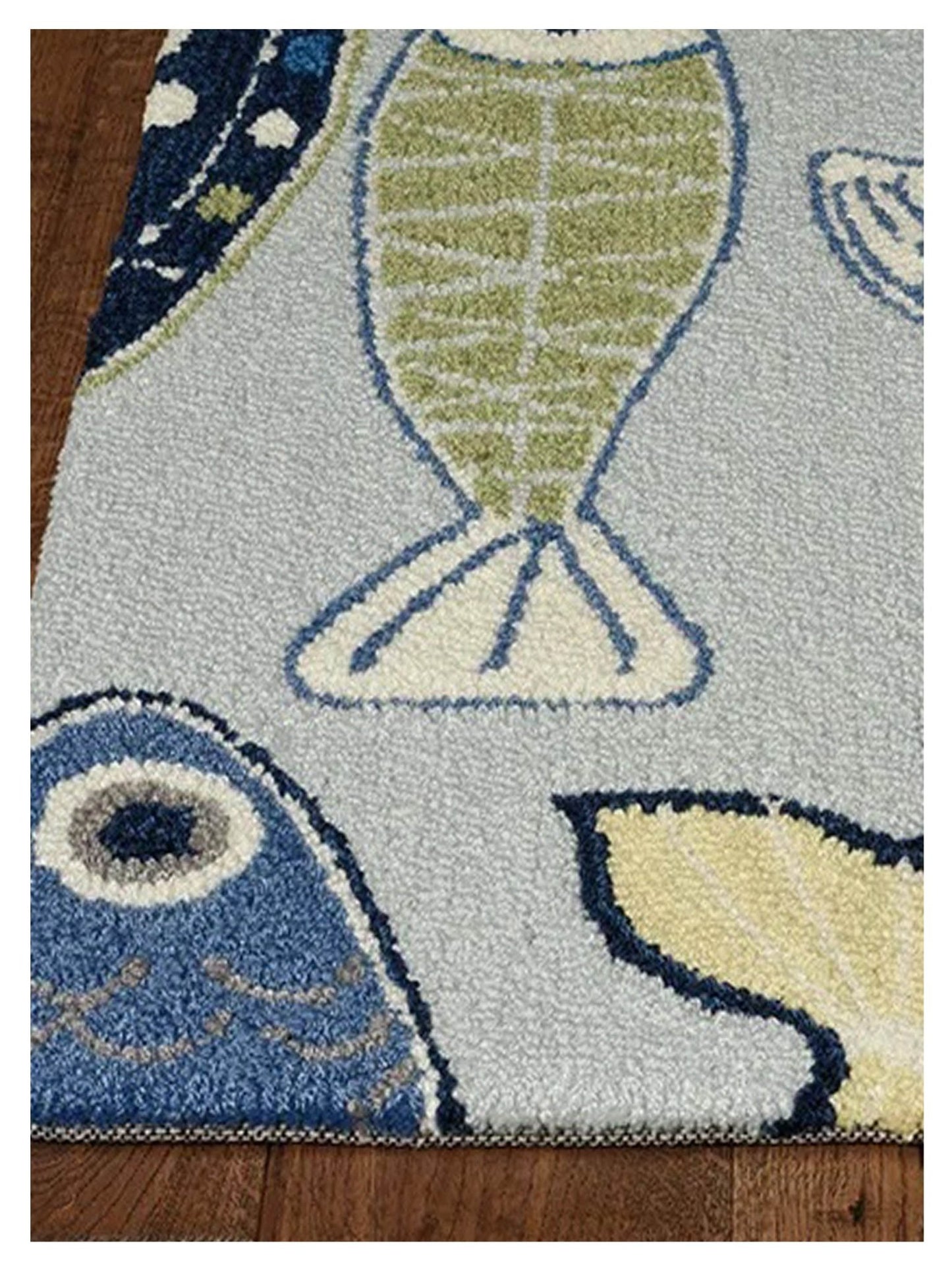 KAS Sonesta 2010 Light Blue Coastal Tufted Rug - Rugs - KAS - Atlanta Designer Rugs