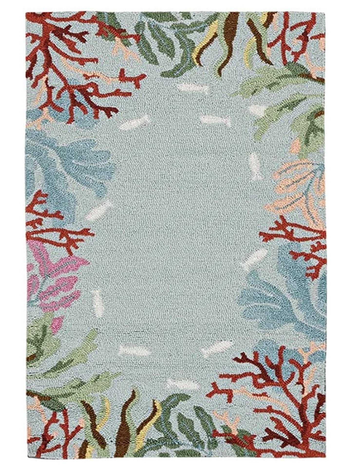 KAS Sonesta 2012 Blue Florals & Tropicals Tufted Rug - Rugs - KAS - Atlanta Designer Rugs