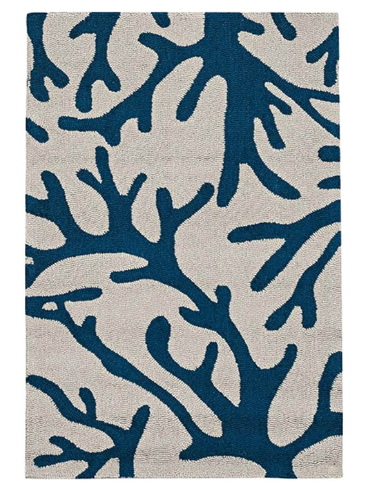 KAS Sonesta 2037 Ivory Blue Coastal Tufted Rug - Rugs - KAS - Atlanta Designer Rugs