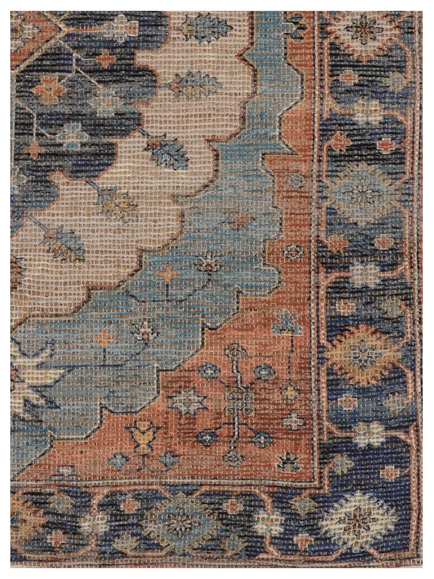 KAS MORRIS 2224 Blue Traditional Woven Rug - Rugs - KAS - Atlanta Designer Rugs