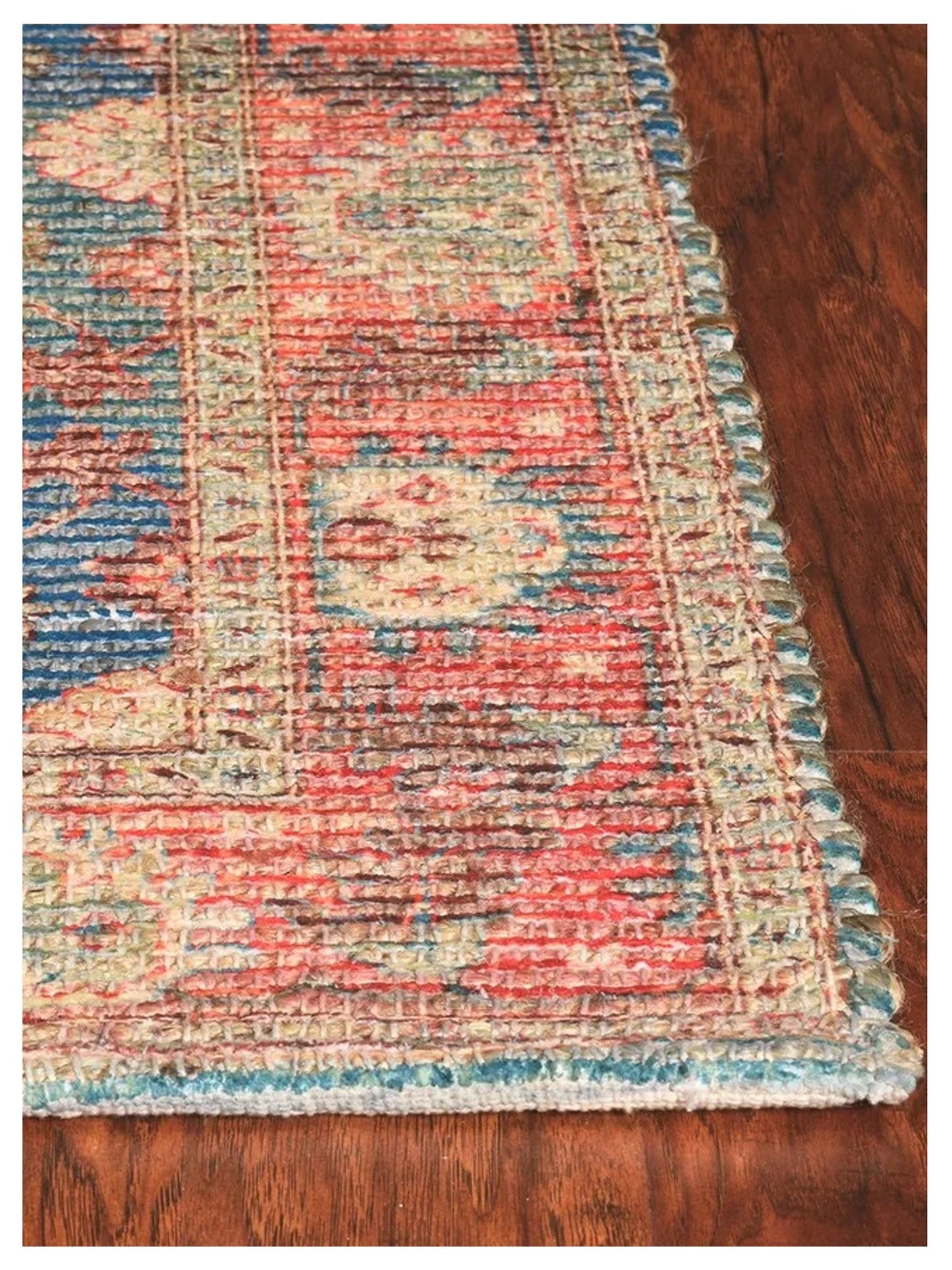 KAS MORRIS 2227 Blue Red Traditional Woven Rug - Rugs - KAS - Atlanta Designer Rugs