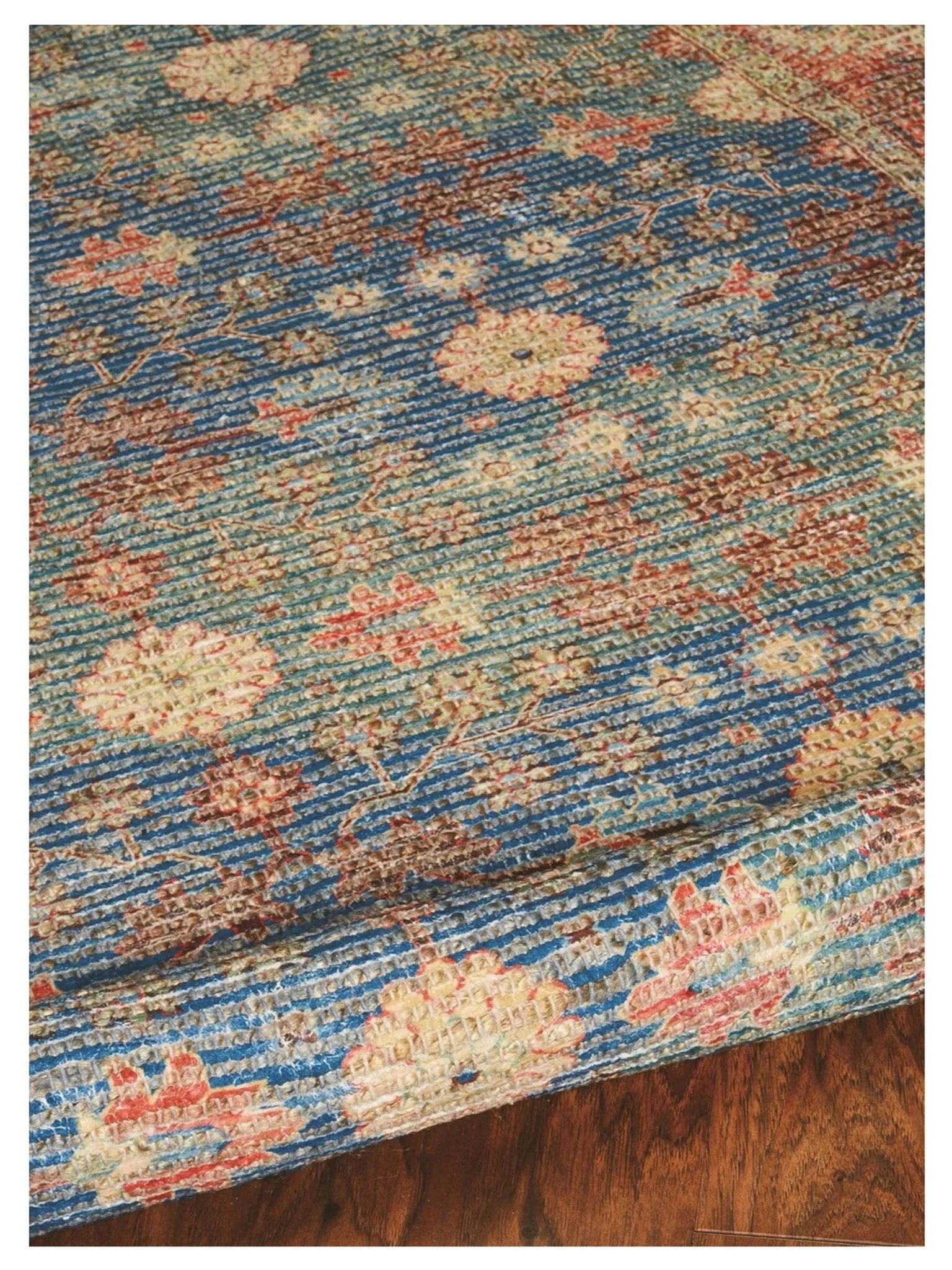 KAS MORRIS 2227 Blue Red Traditional Woven Rug - Rugs - KAS - Atlanta Designer Rugs