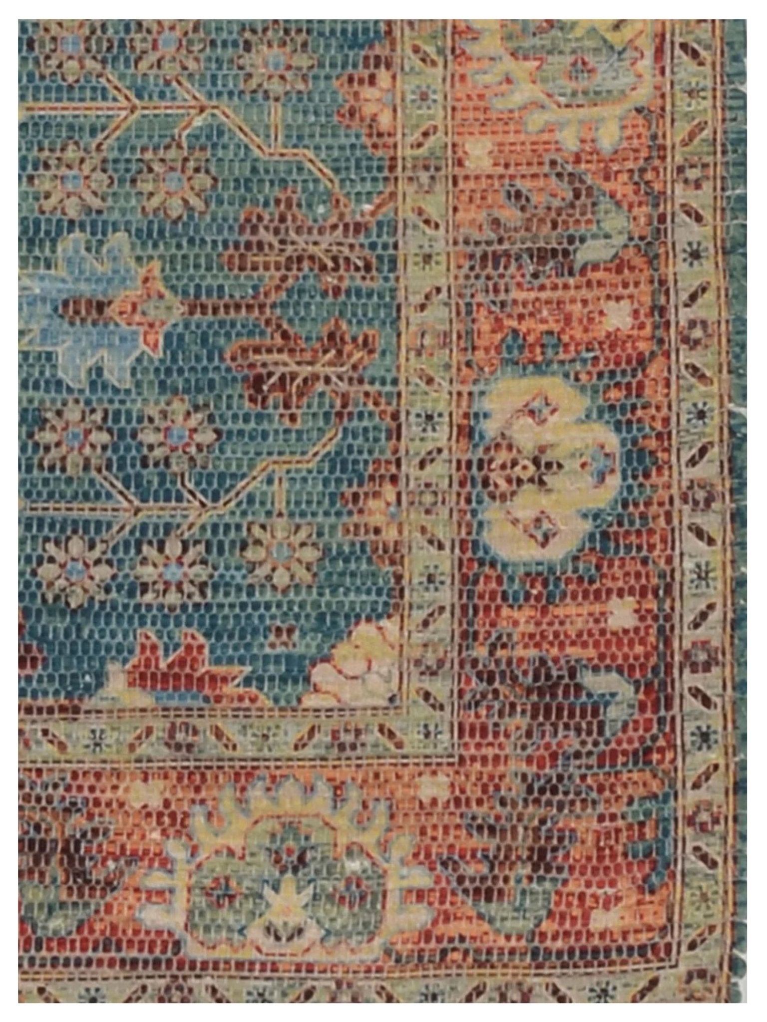 KAS MORRIS 2227 Blue Red Traditional Woven Rug - Rugs - KAS - Atlanta Designer Rugs