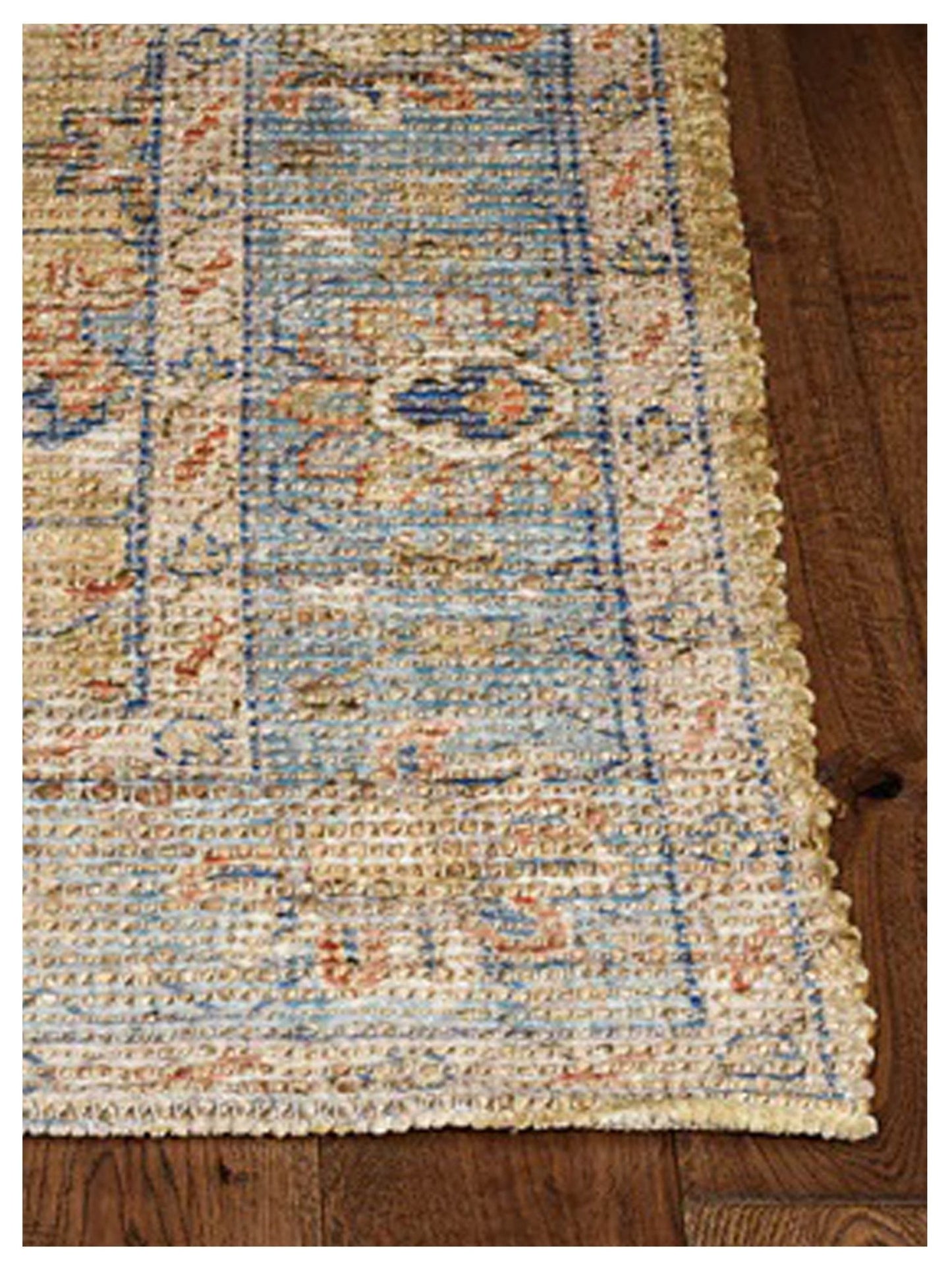 KAS MORRIS 2231 Gold Lt.Blue Traditional Woven Rug - Rugs - KAS - Atlanta Designer Rugs