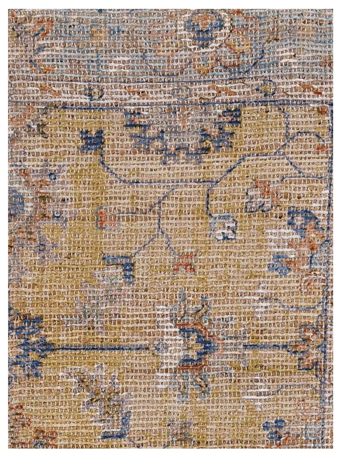 KAS MORRIS 2231 Gold Lt.Blue Traditional Woven Rug - Rugs - KAS - Atlanta Designer Rugs