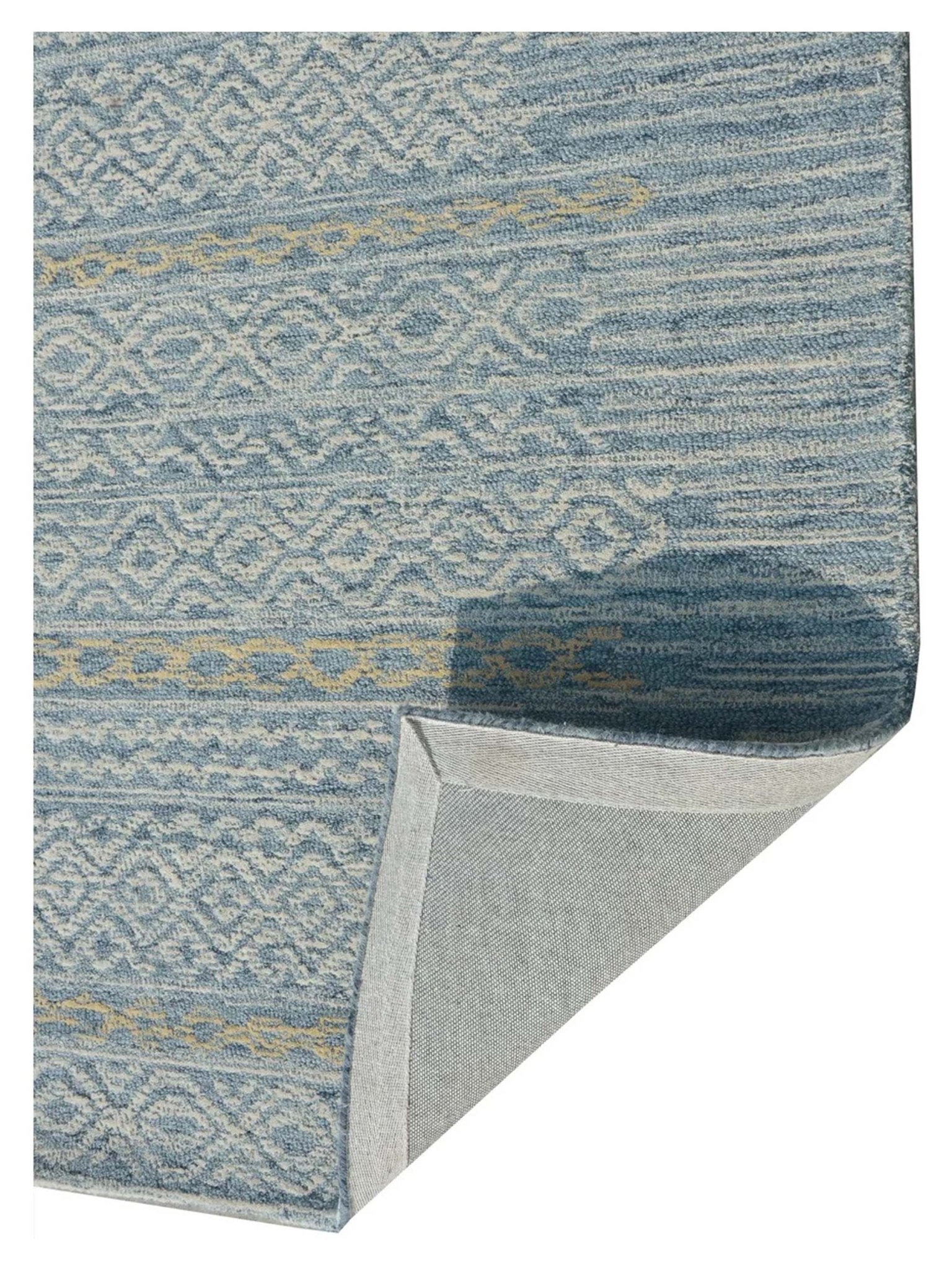 KAS Hudson 2466 Blue Transitional Tufted Rug - Rugs - KAS - Atlanta Designer Rugs