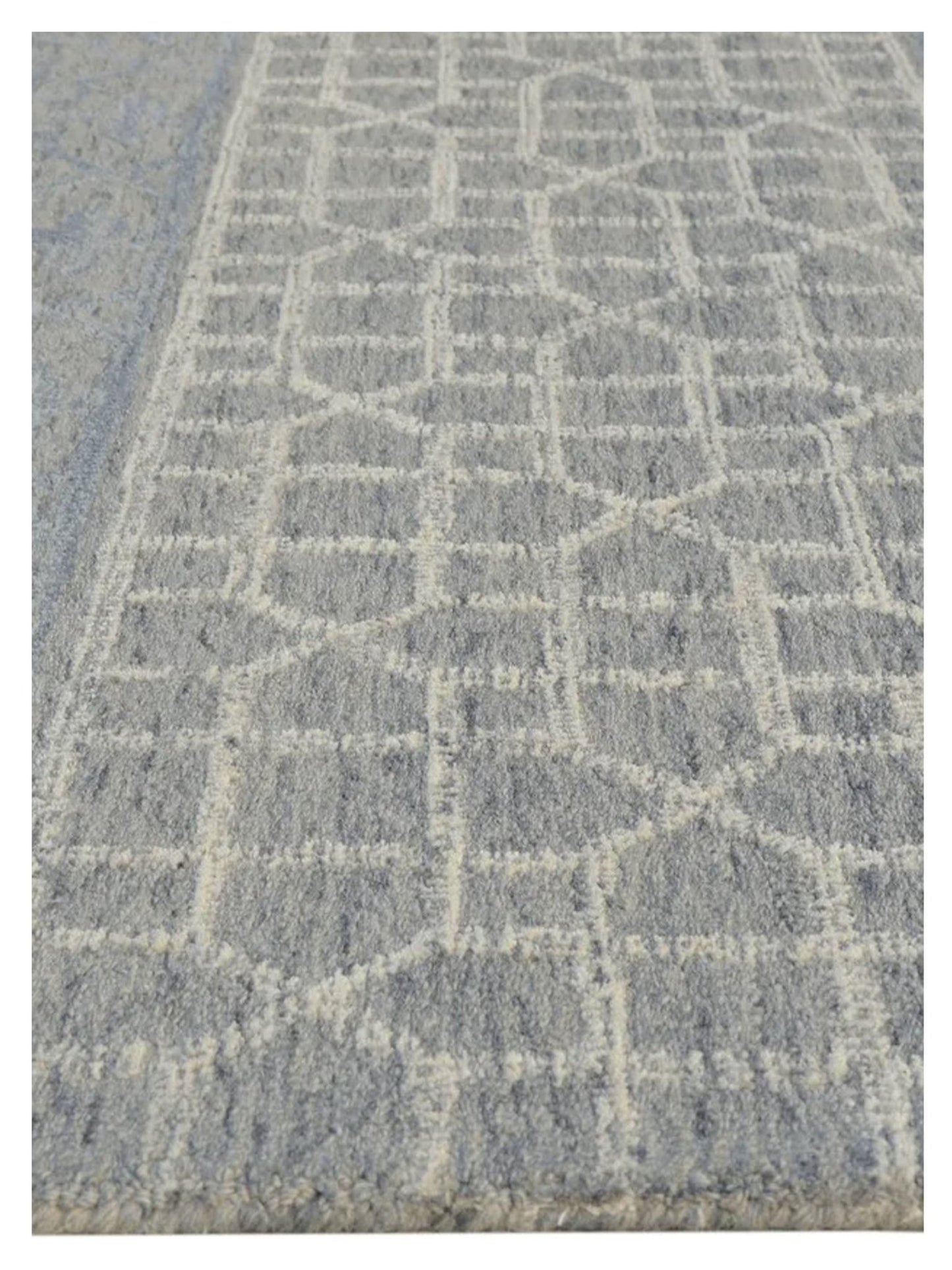 KAS Hudson 2467 Blue Grey Transitional Tufted Rug - Rugs - KAS - Atlanta Designer Rugs