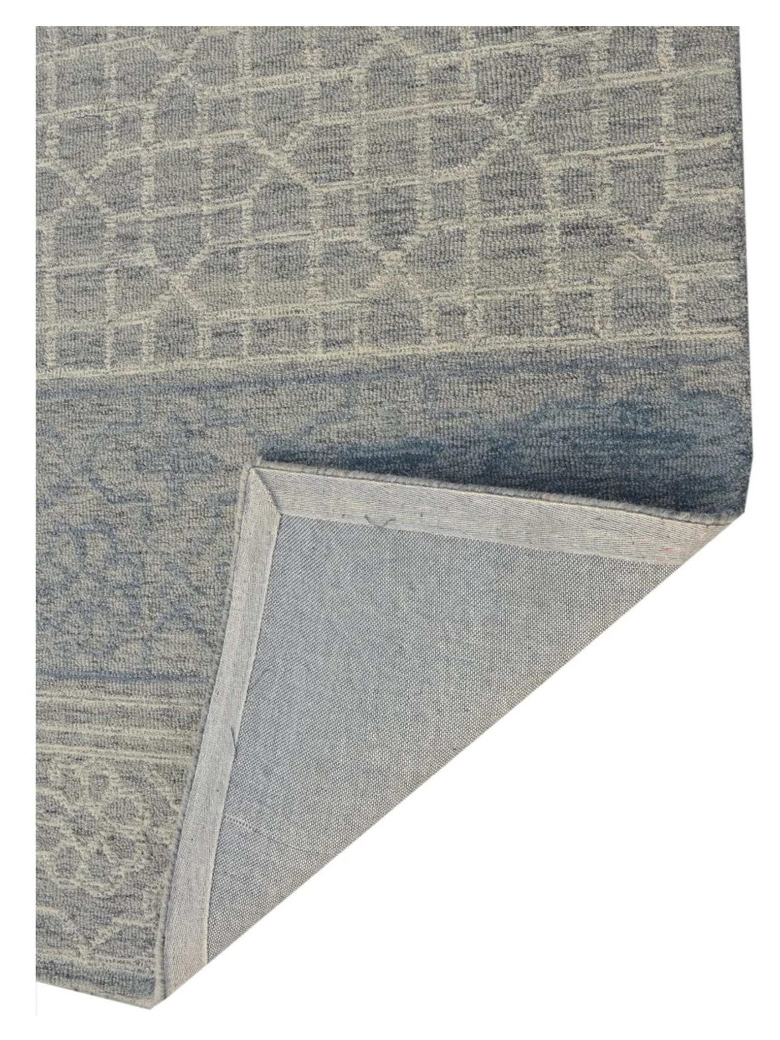 KAS Hudson 2467 Blue Grey Transitional Tufted Rug - Rugs - KAS - Atlanta Designer Rugs