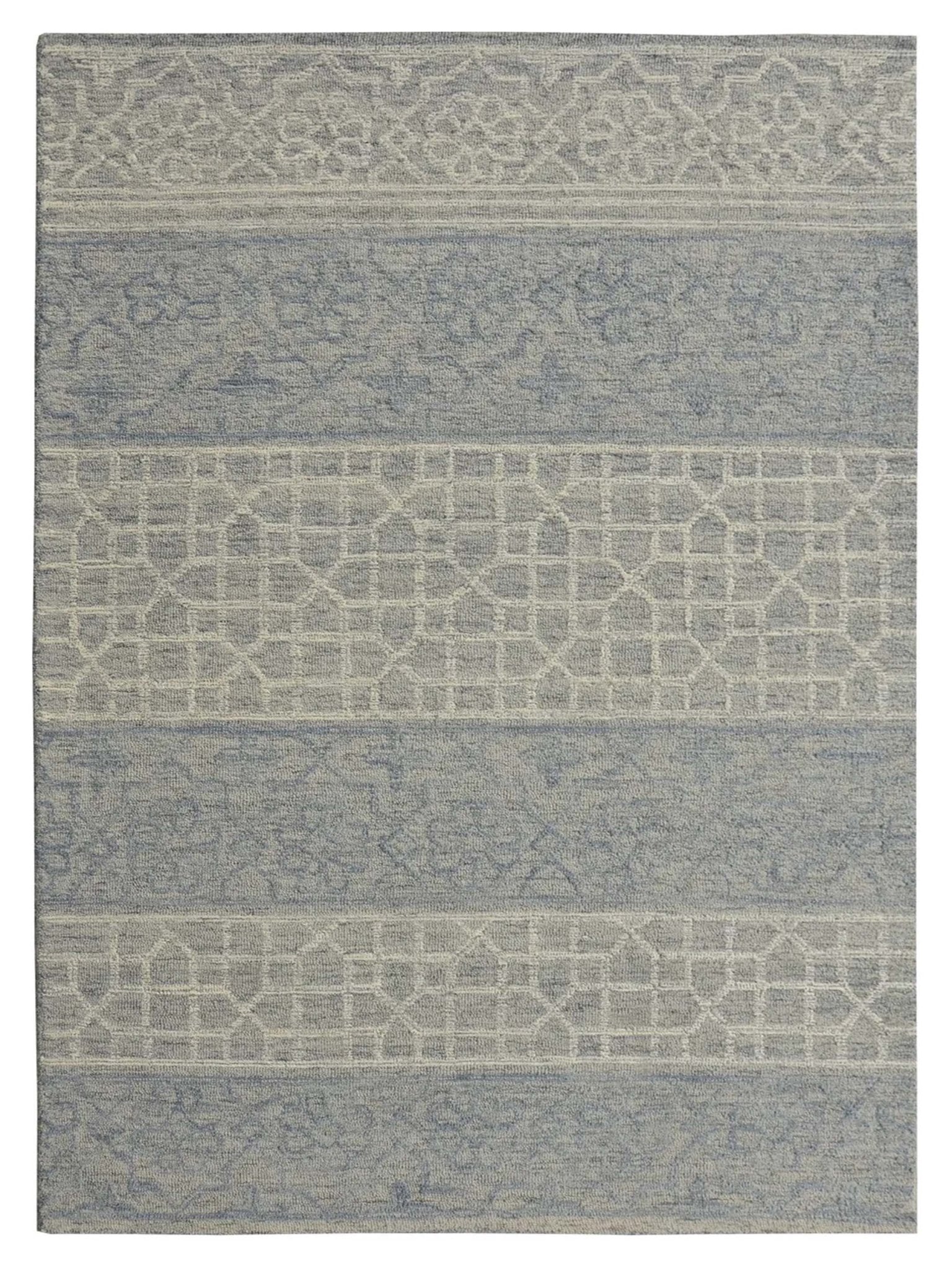 KAS Hudson 2467 Blue Grey Transitional Tufted Rug - Rugs - KAS - Atlanta Designer Rugs