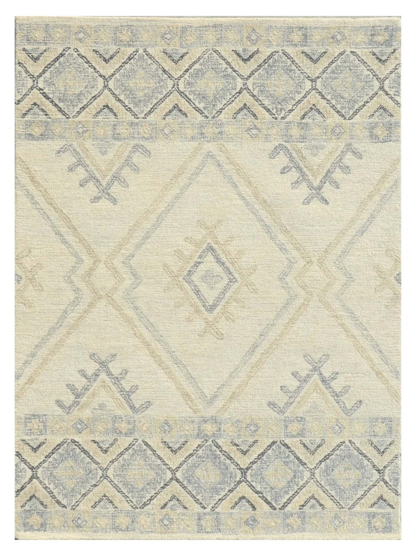 KAS Hudson 2468 Ivory Taupe Transitional Tufted Rug - Rugs - KAS - Atlanta Designer Rugs