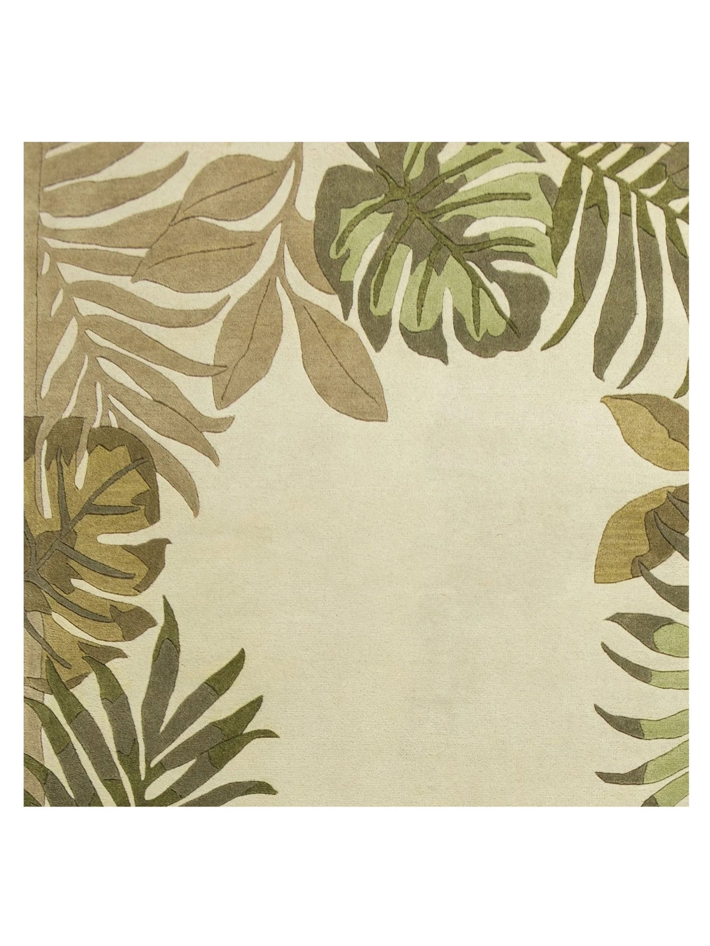 KAS Havana 2635 Ivory Florals & Tropicals Tufted Rug - Rugs - KAS - Atlanta Designer Rugs