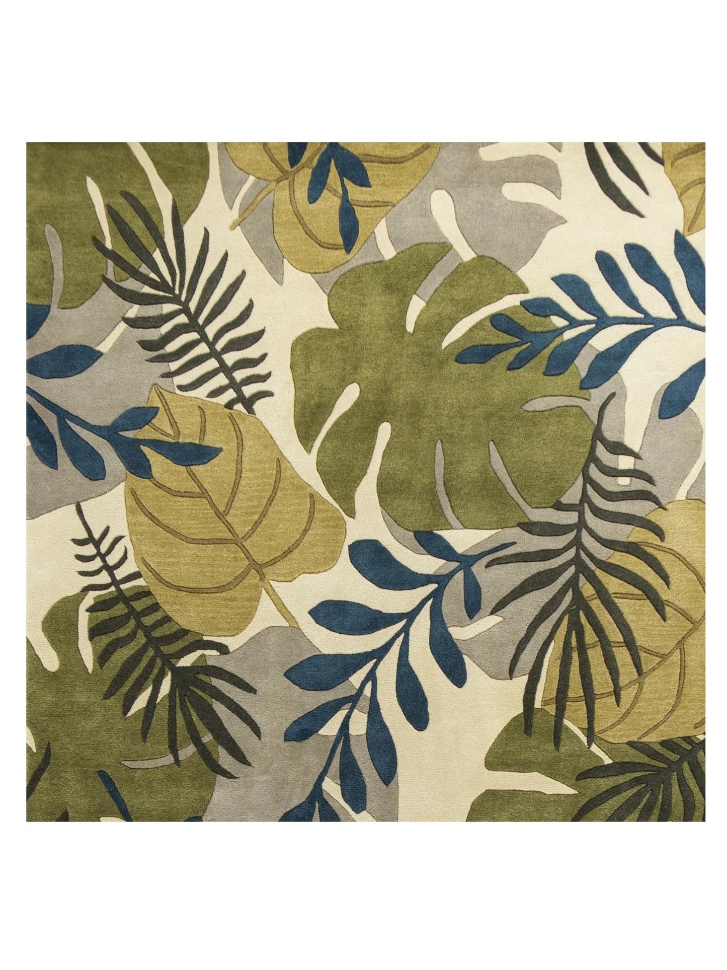 KAS Havana 2637 Ivory Florals & Tropicals Tufted Rug - Rugs - KAS - Atlanta Designer Rugs