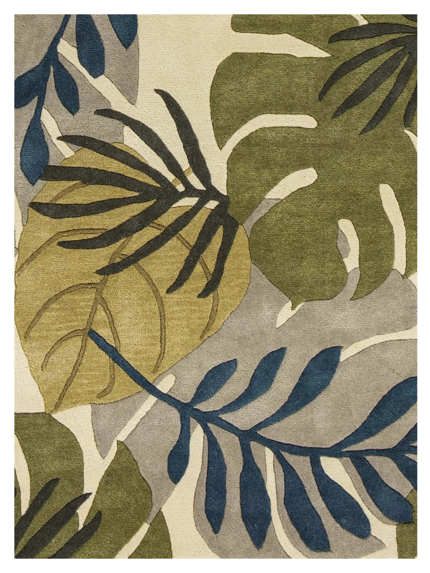 KAS Havana 2637 Ivory Florals & Tropicals Tufted Rug - Rugs - KAS - Atlanta Designer Rugs