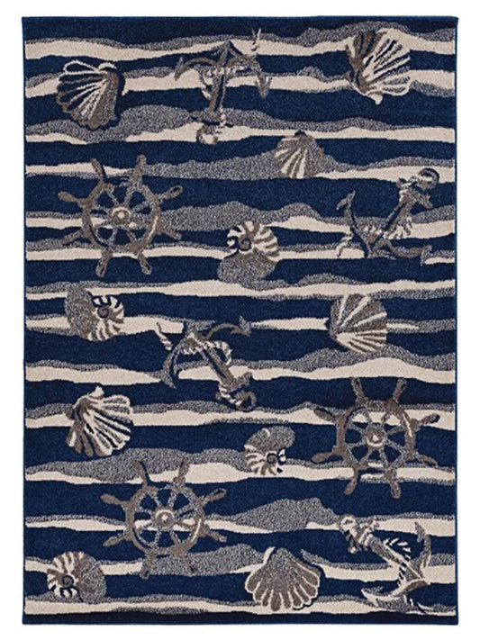 KAS Lucia 2776 Blue Indoor/Outdoor Machinemade Rug - Rugs - KAS - Atlanta Designer Rugs