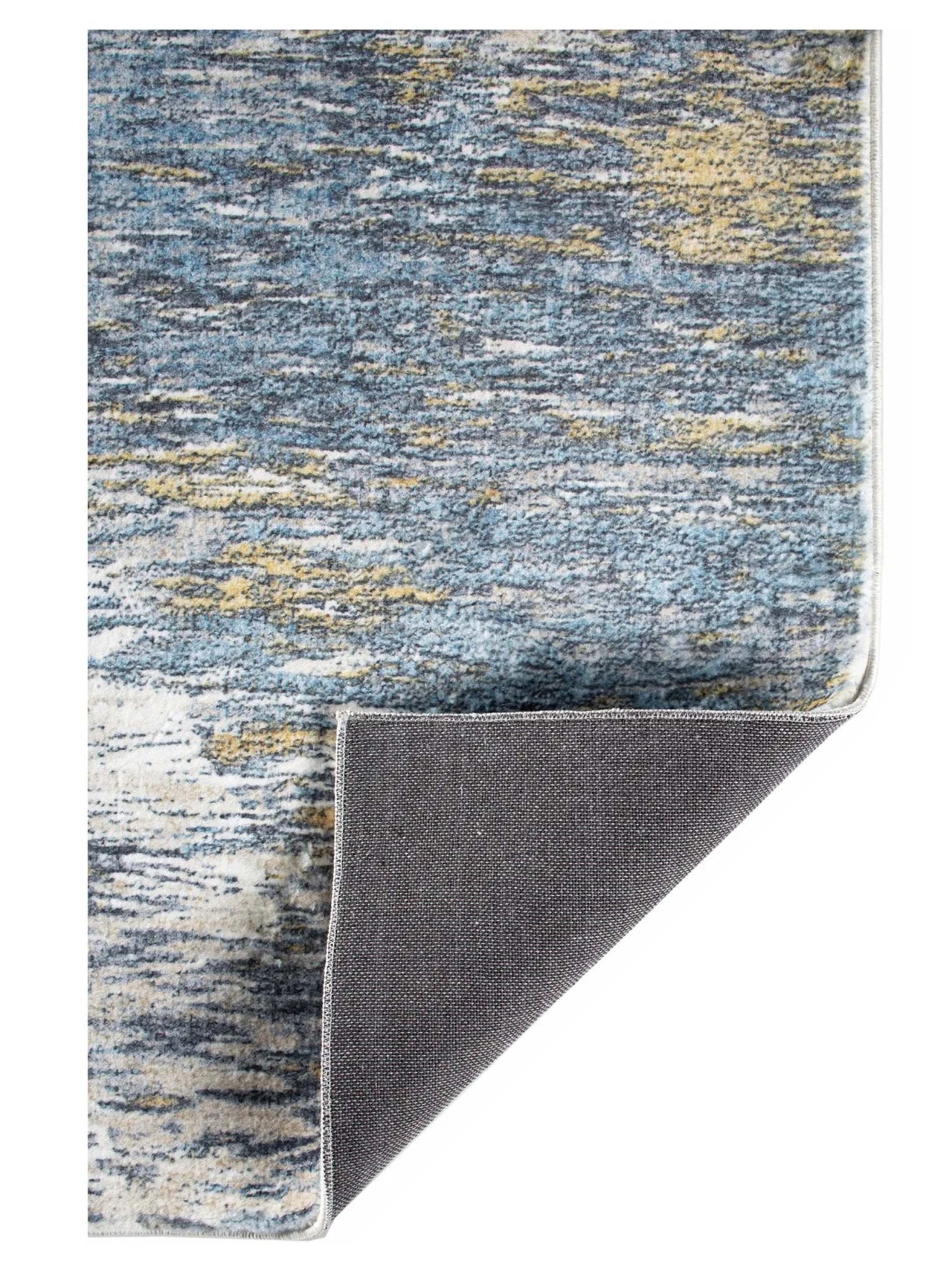 KAS Roxy 2802 Blue Gold Transitional Machinemade Rug - Rugs - KAS - Atlanta Designer Rugs