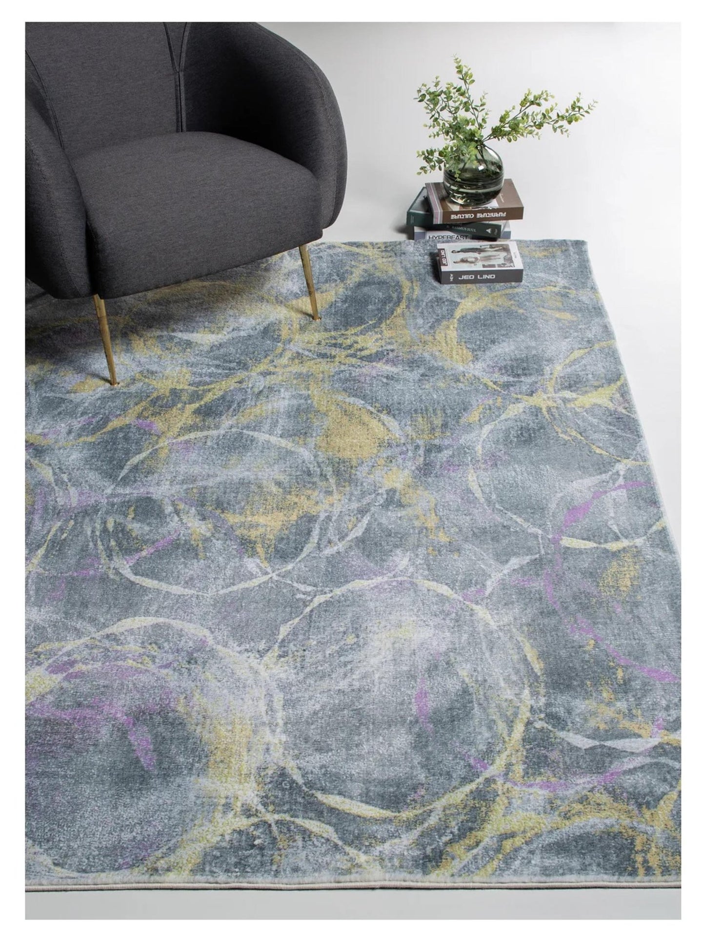 KAS Roxy 2808 Grey Gold Transitional Machinemade Rug - Rugs - KAS - Atlanta Designer Rugs