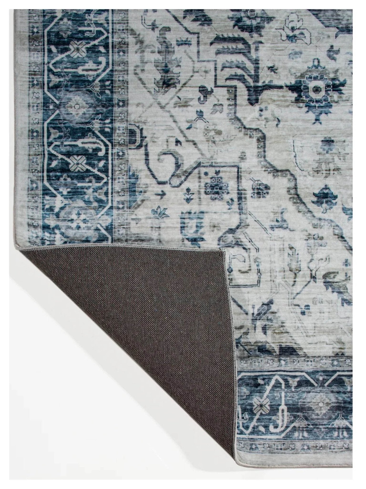 KAS Roxy 2821 Ivory Blue Transitional Machinemade Rug - Rugs - KAS - Atlanta Designer Rugs