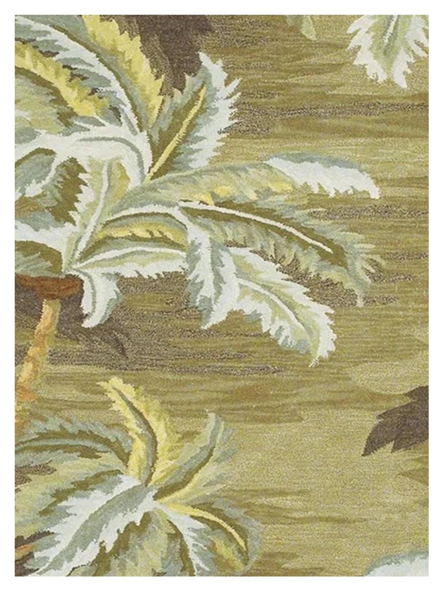 KAS Sparta 3102 Moss Florals & Tropicals Tufted Rug - Rugs - KAS - Atlanta Designer Rugs